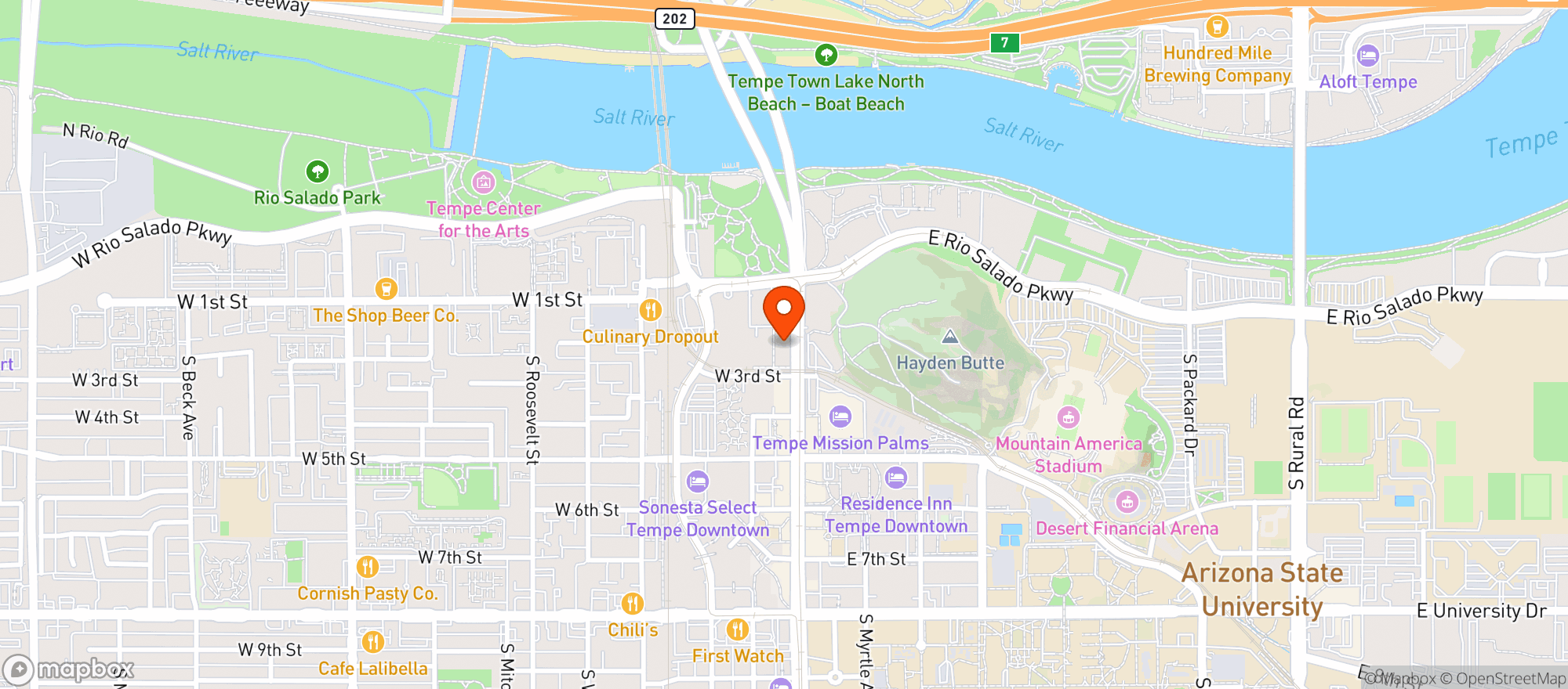 Map showing Loco Patron