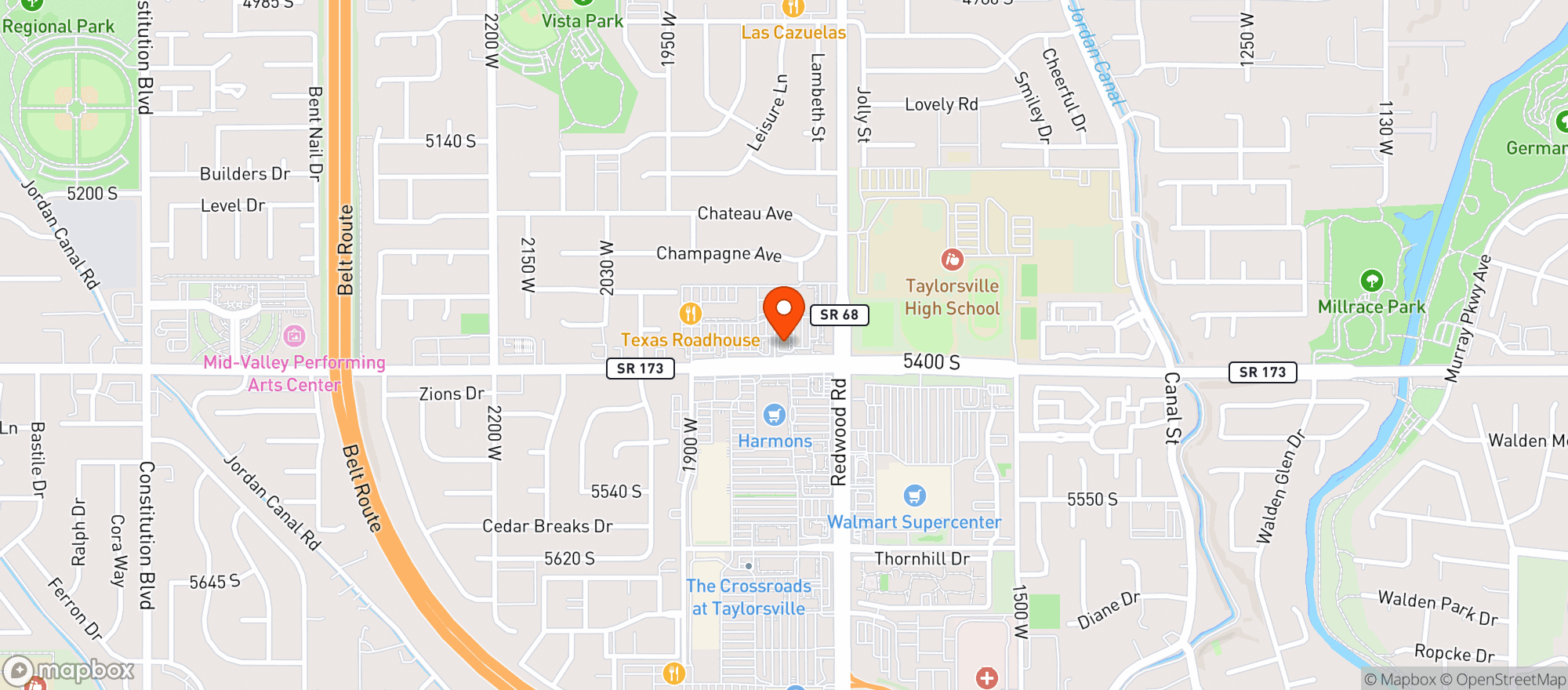Map showing Gnc - 6179 - Legacy Plaza At 54Th