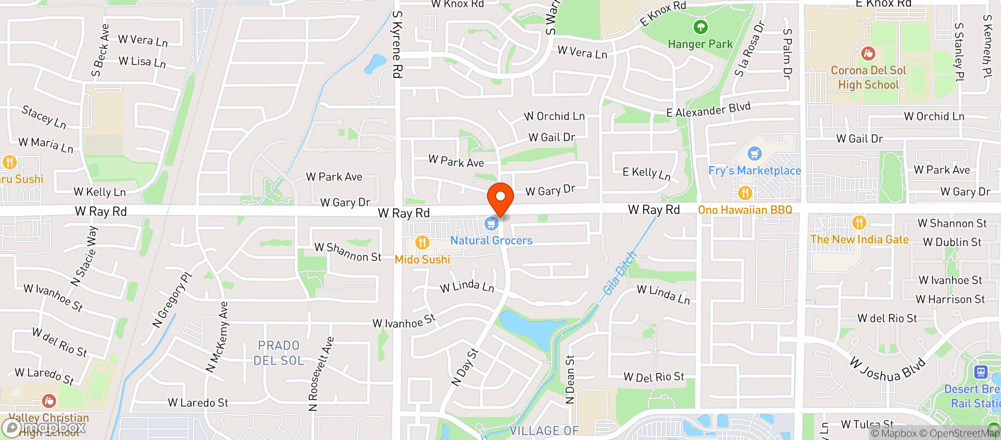Map showing Natural Grocers by Vitamin Cottage - Natural Grocers by VC_Chandler (CN) - 00100008381