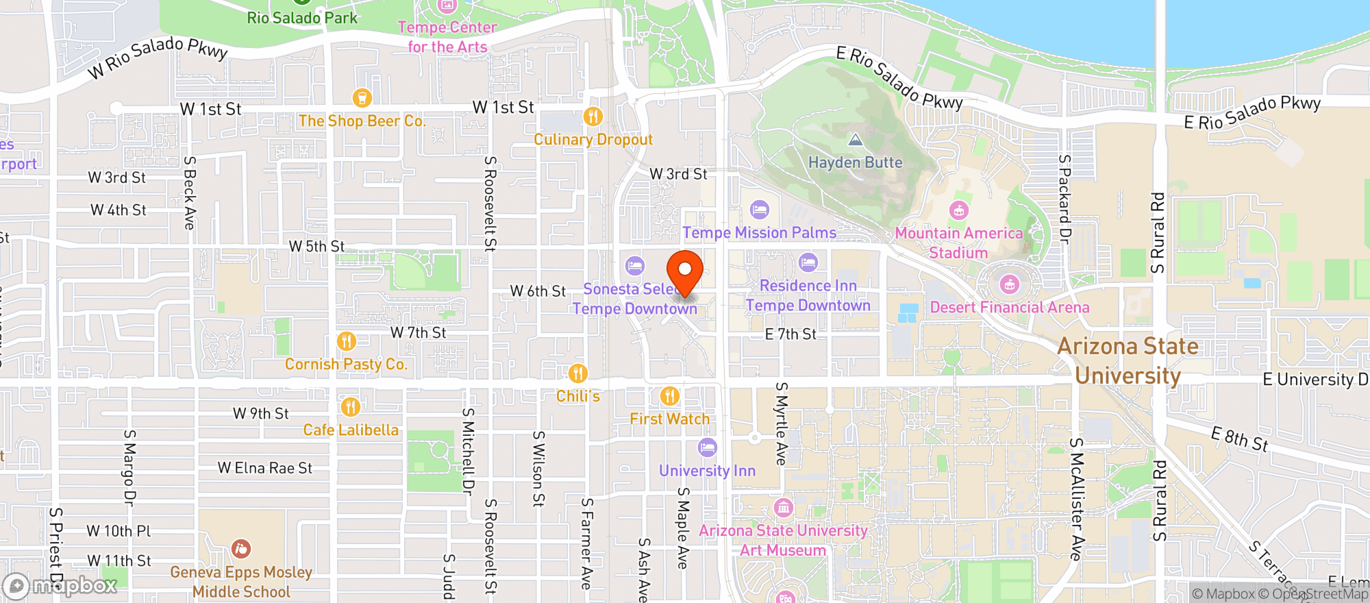 Map showing Milk And Honey Store