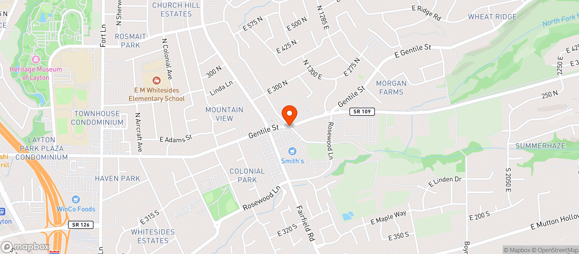 Map showing Smiths Food & Drug (706) - 00149 - Laytonut