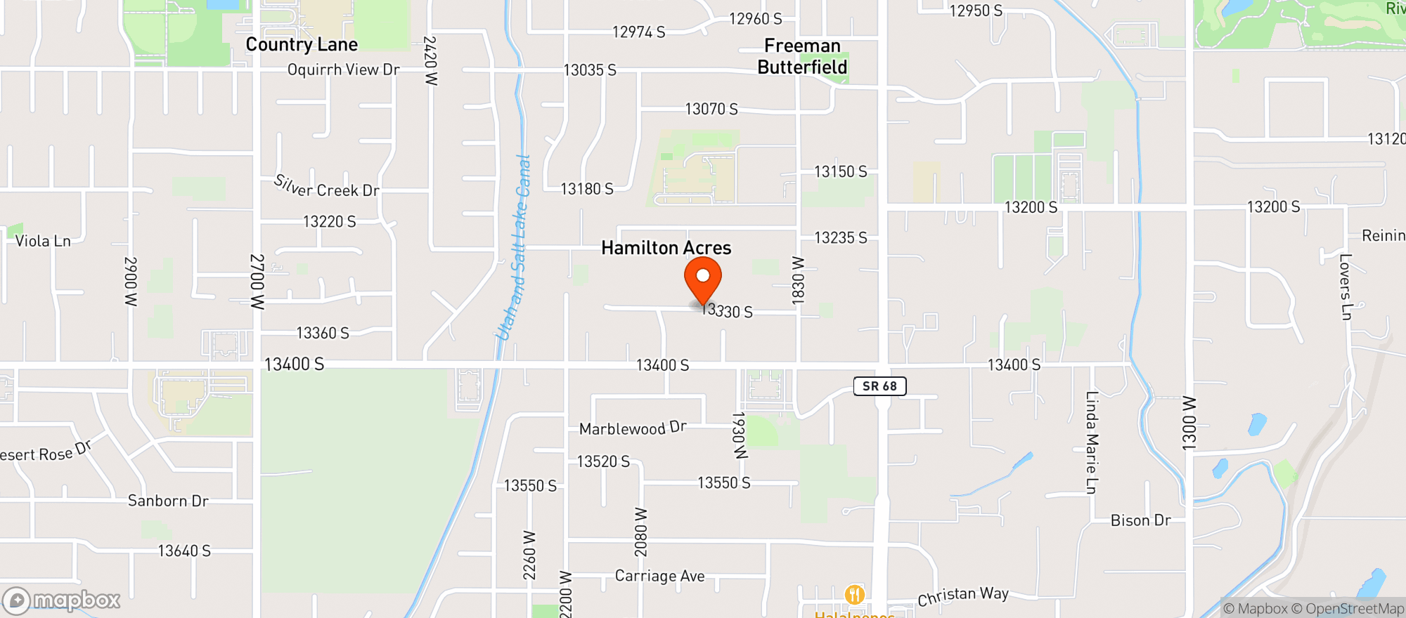 Map showing Harmons