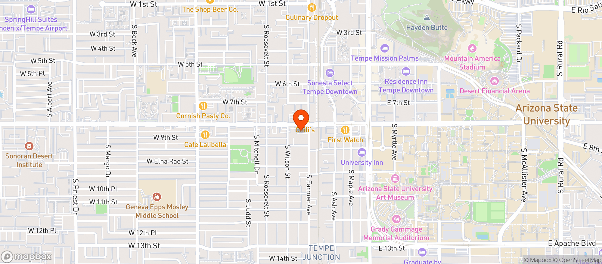 Map showing Tops Liquors