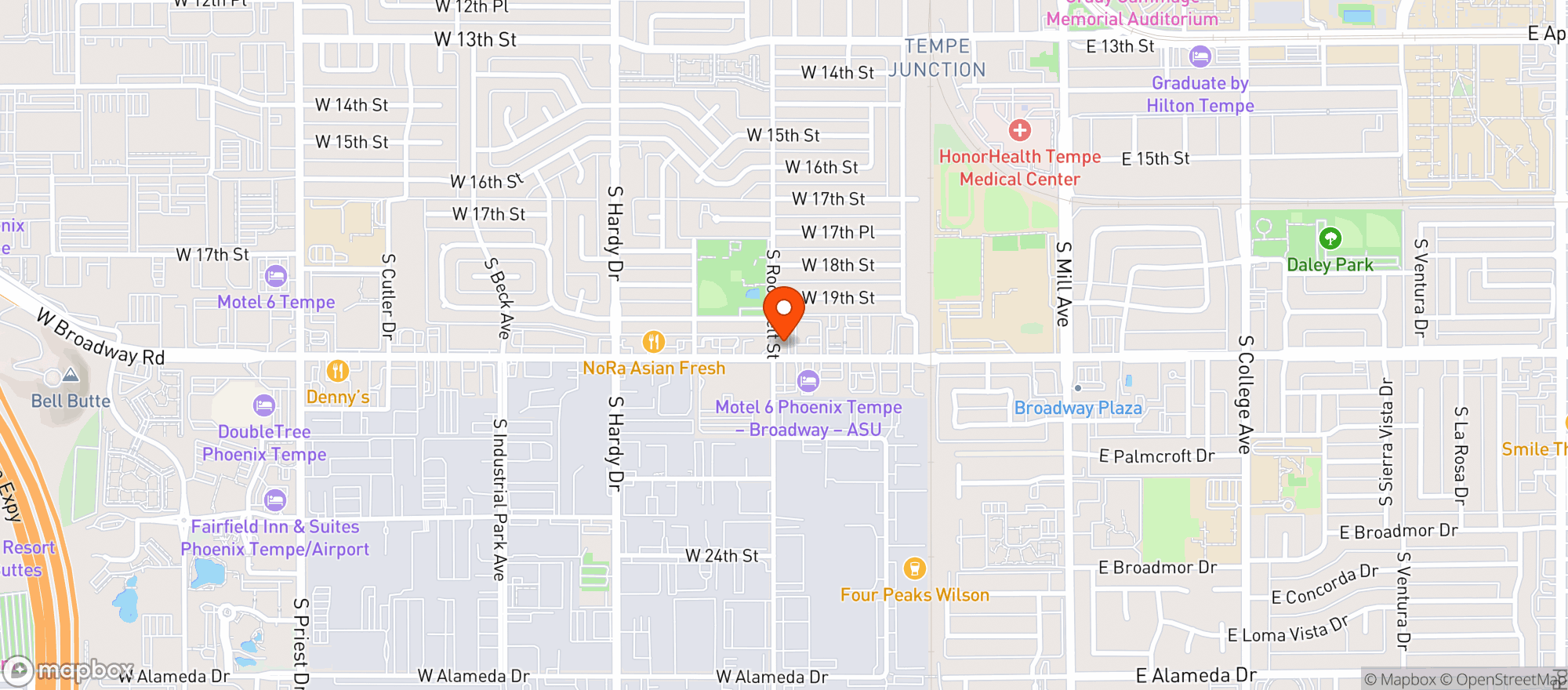 Map showing Saltfire Brewing Co Tap House