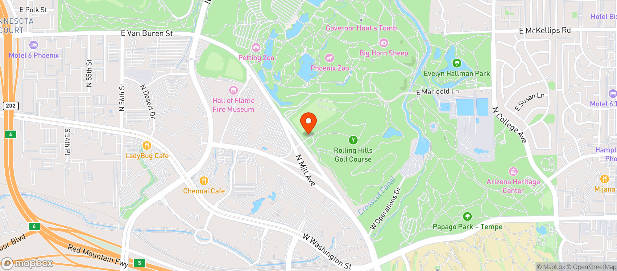 Map showing Grass Clippings At Rolling Hills