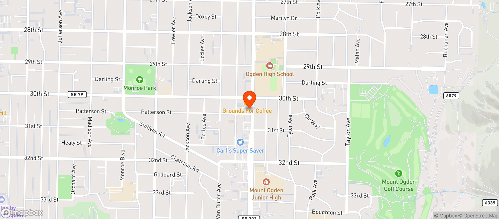 Map showing USA Mini Mart