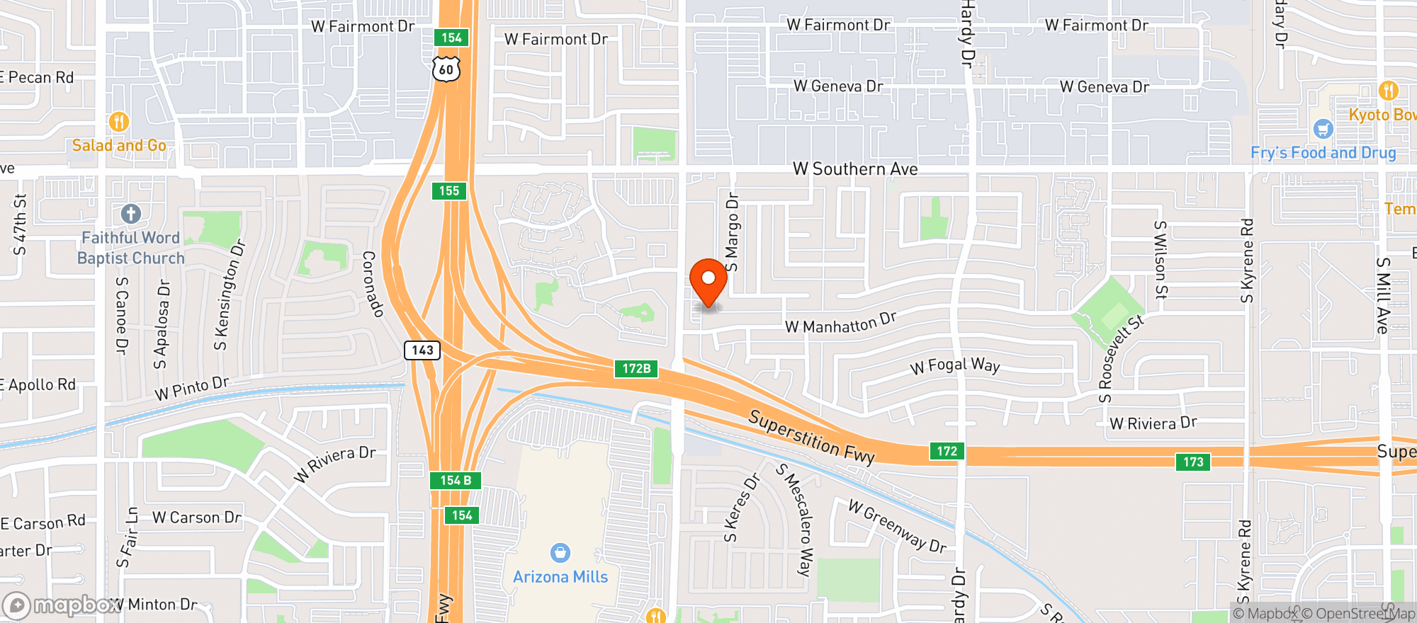 Map showing Quiktrip #467