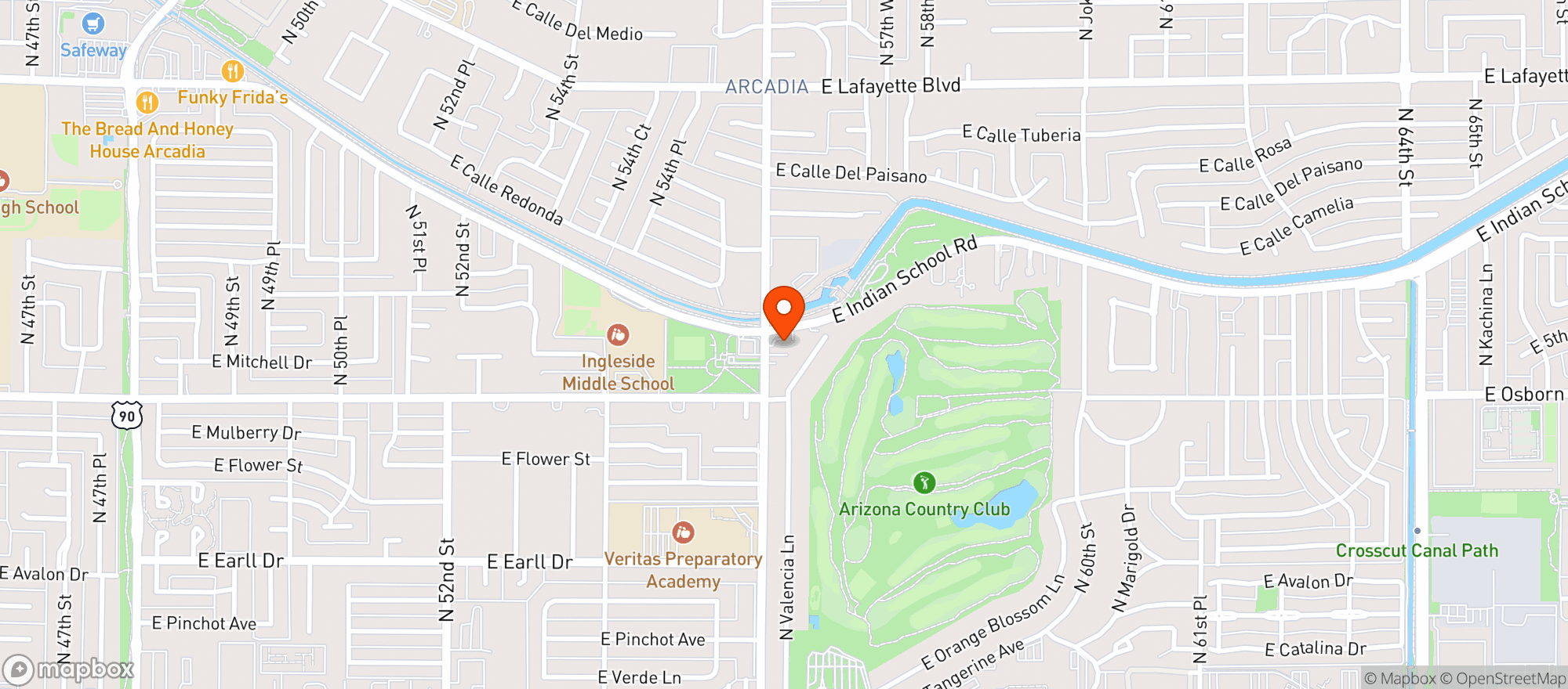 Map showing Kitchen 56 / Vecina