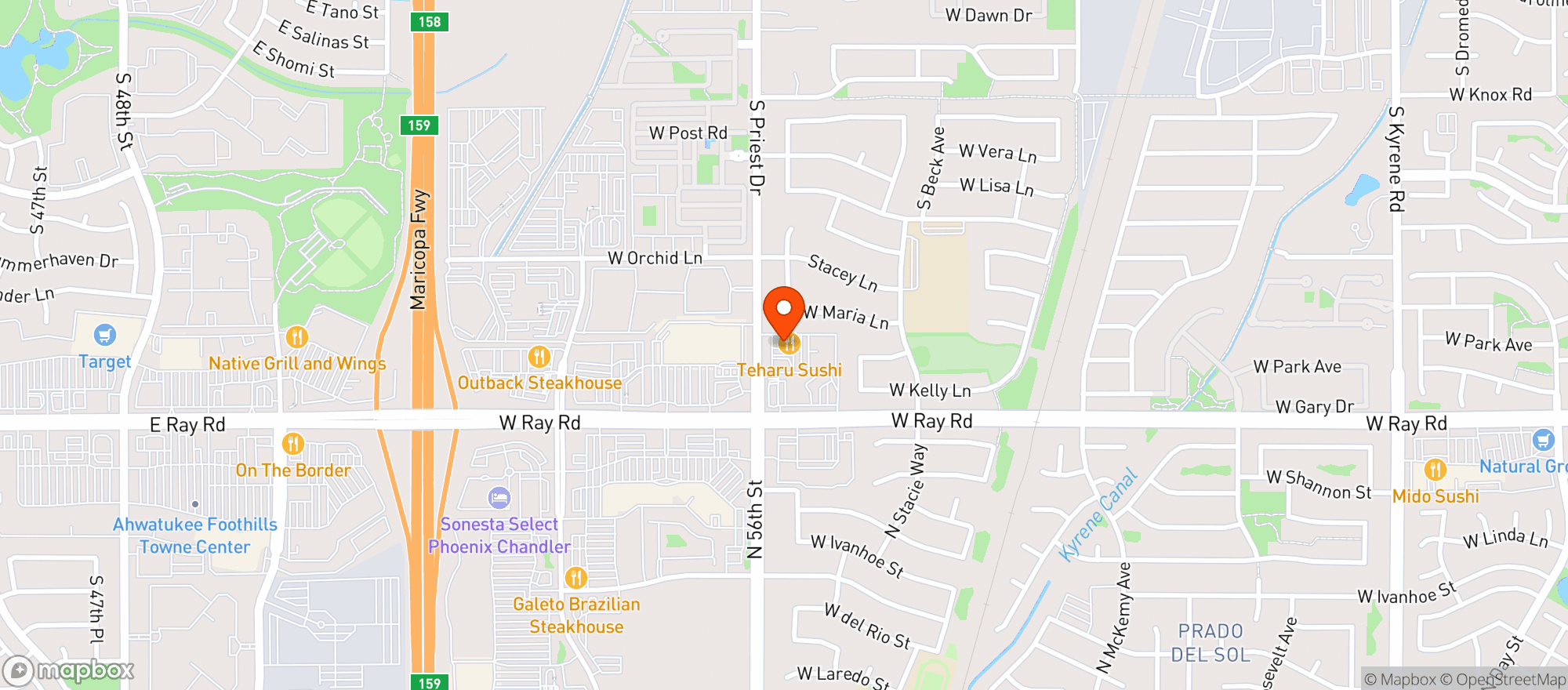 Map showing Perfect Pear Bistro
