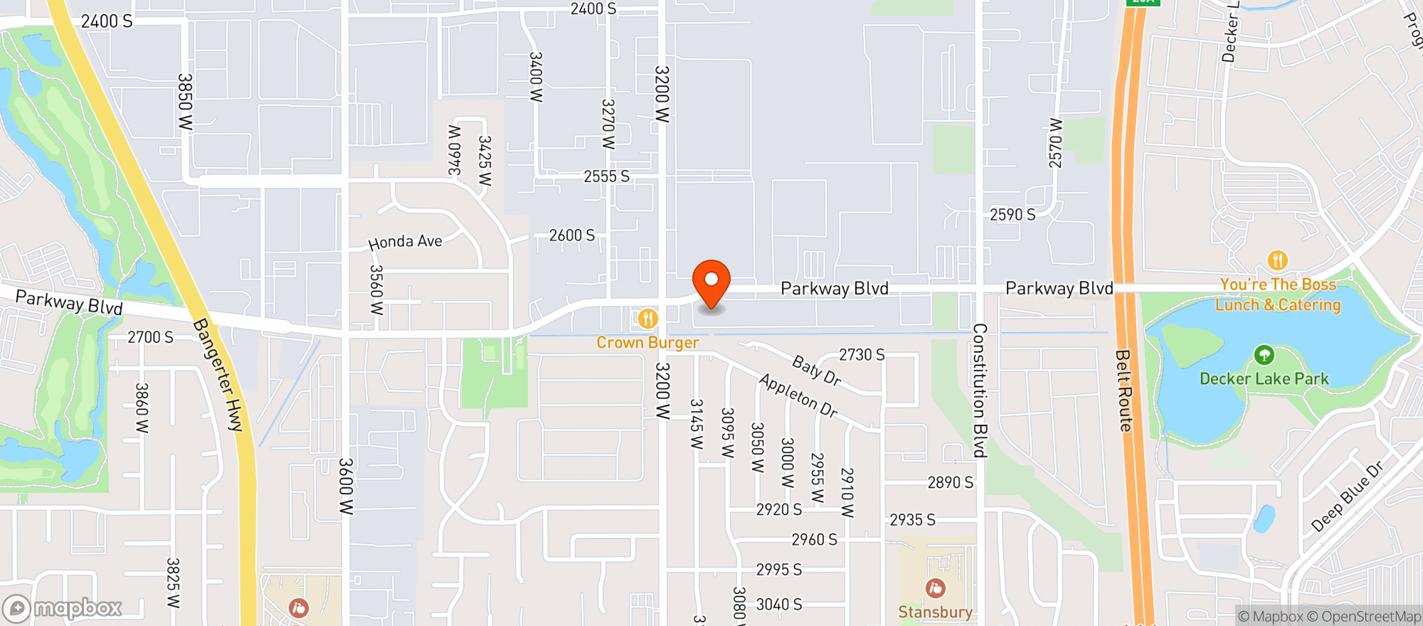 Map showing Harmons Grocery - Harmons Flower Shop