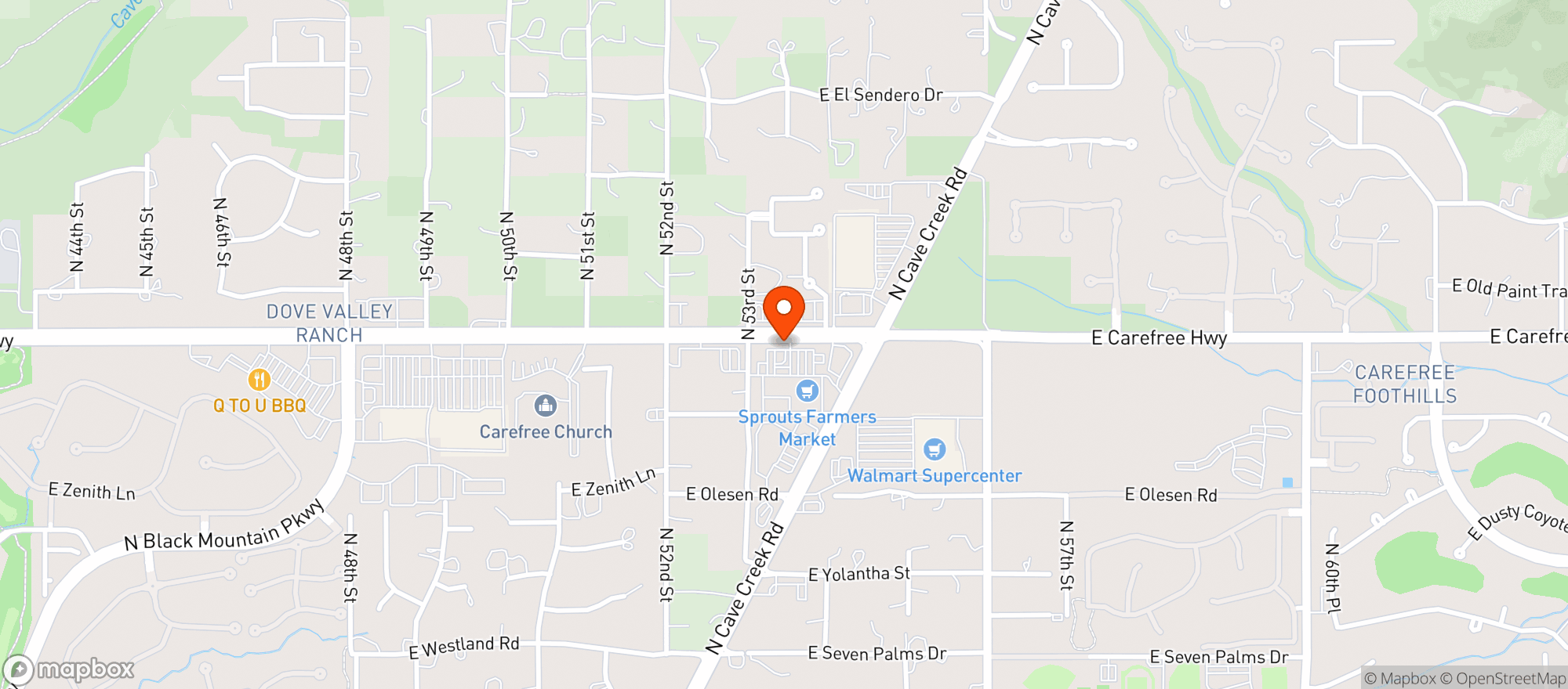 Map showing Sprouts Farmers Market