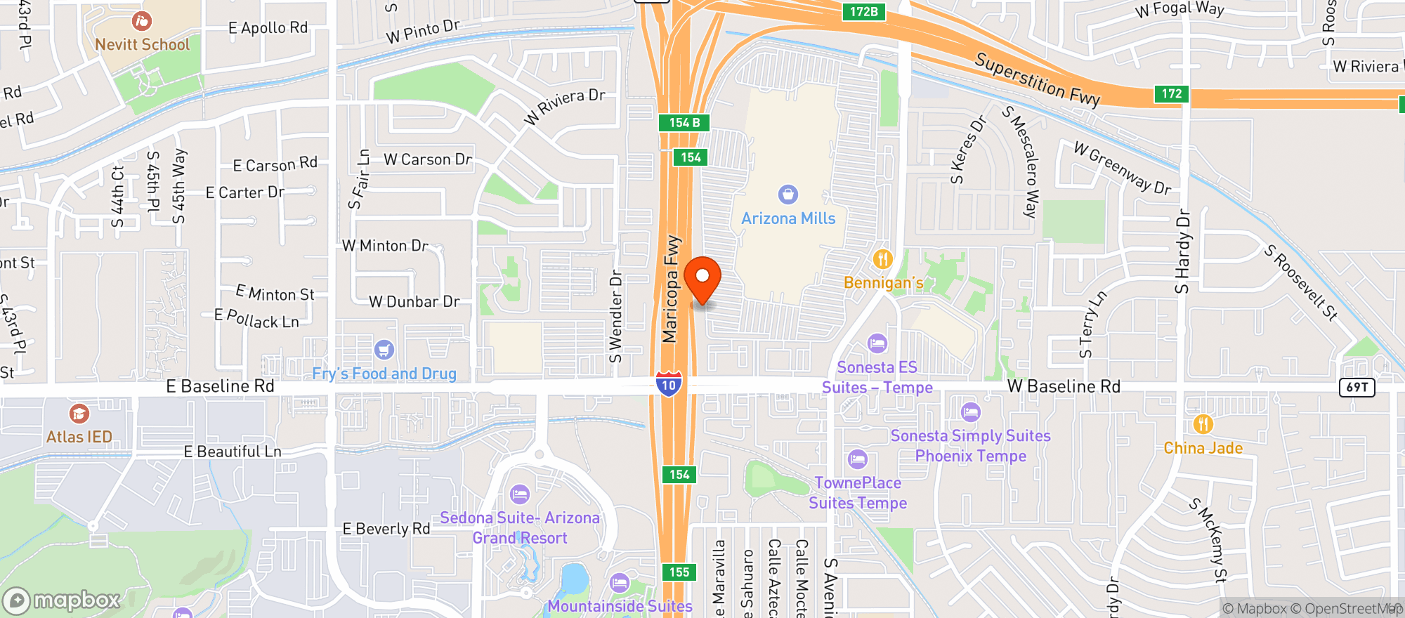 Map showing Gnc