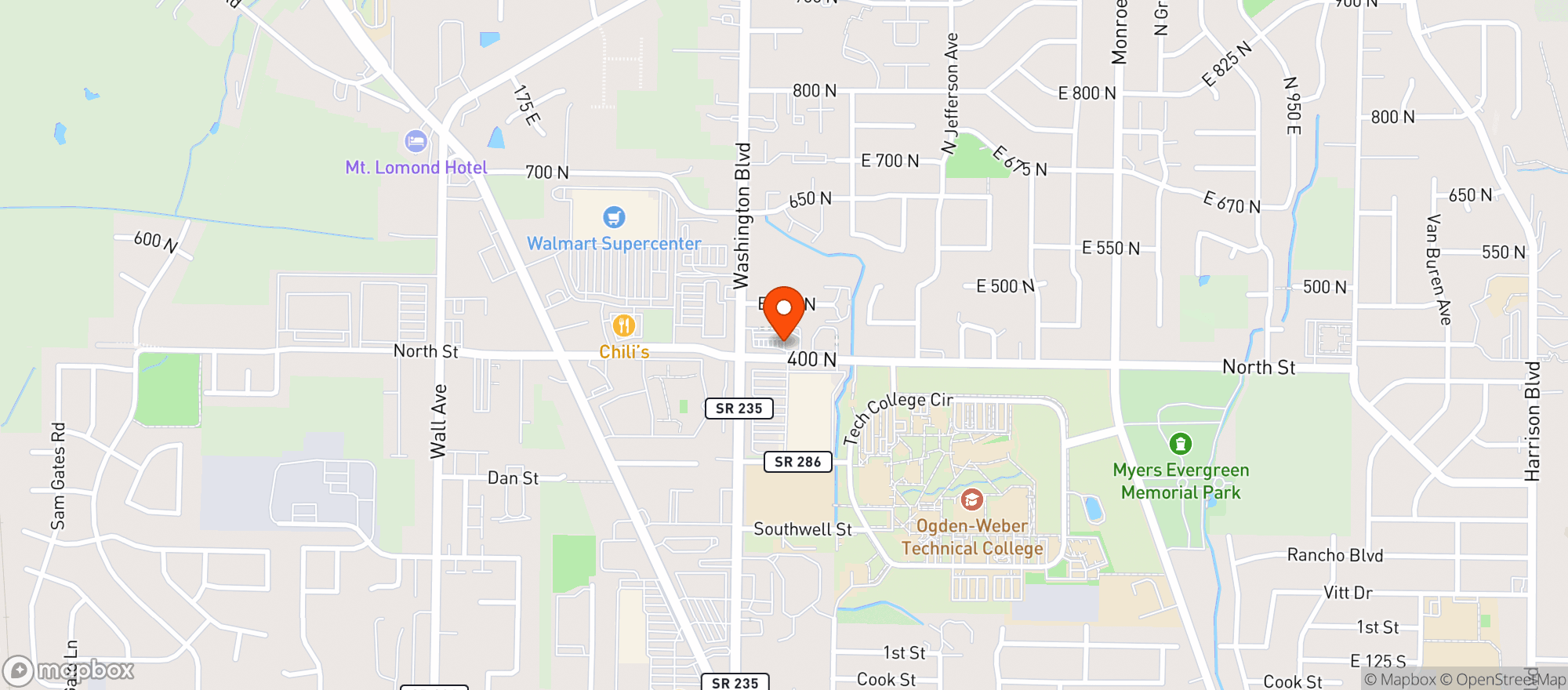 Map showing Fast Stop
