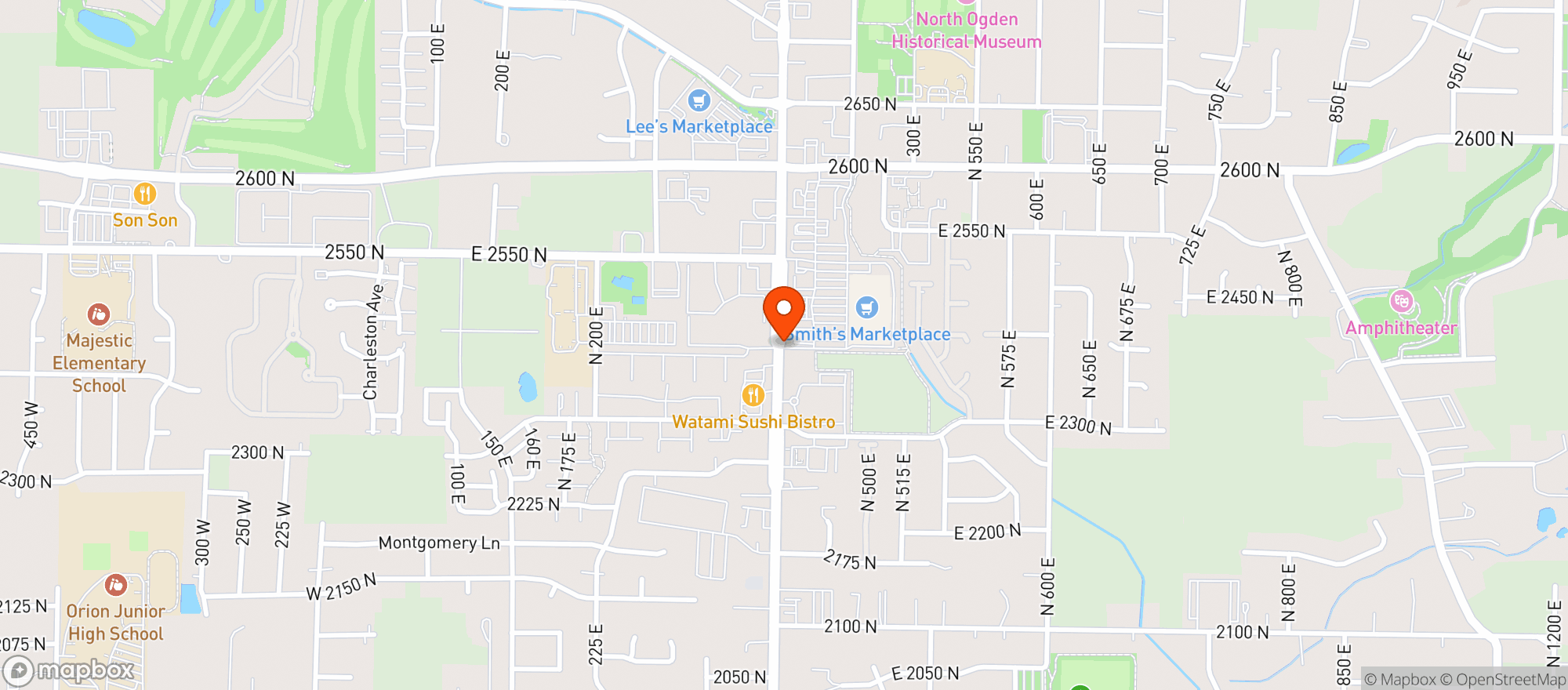Map showing Smiths Food & Drug (706) - 00279 - North Ogden Marketplace