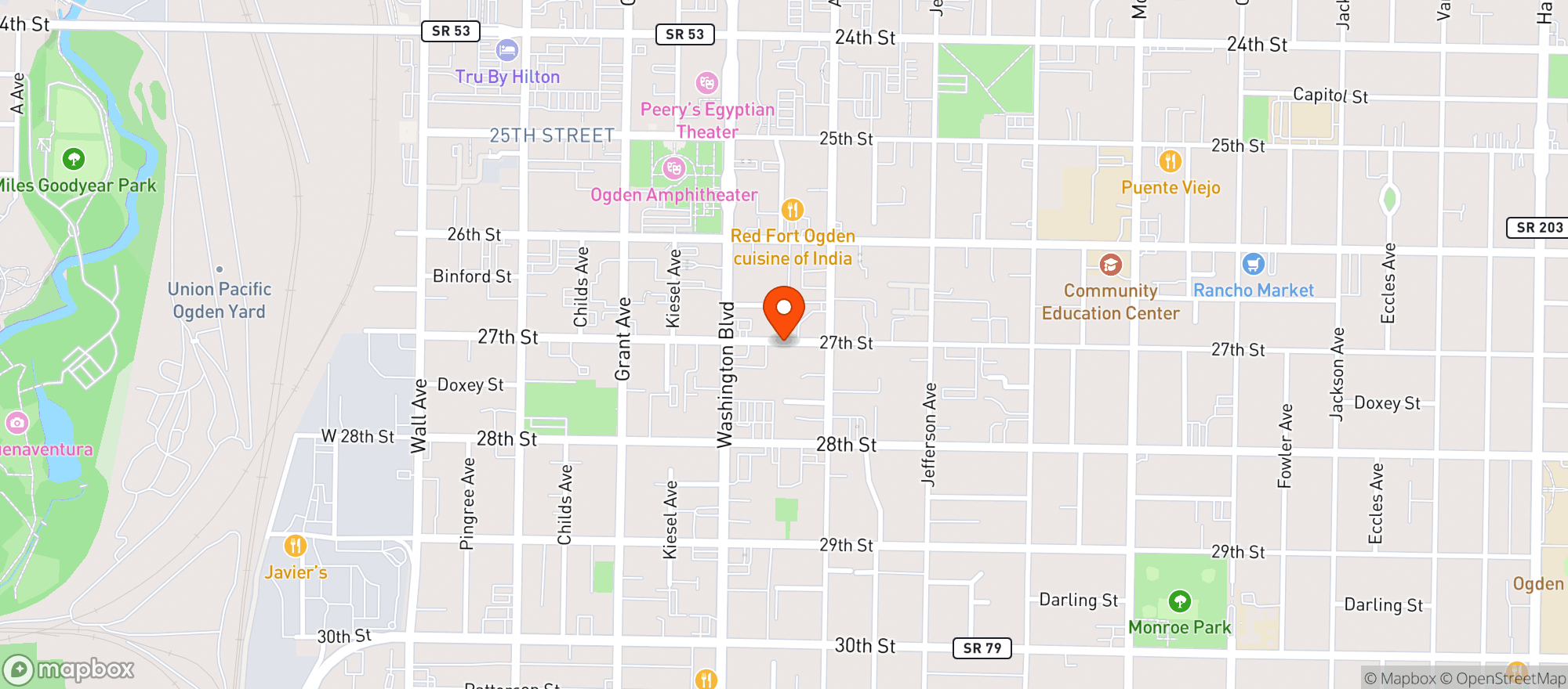 Map showing Salt N Hops