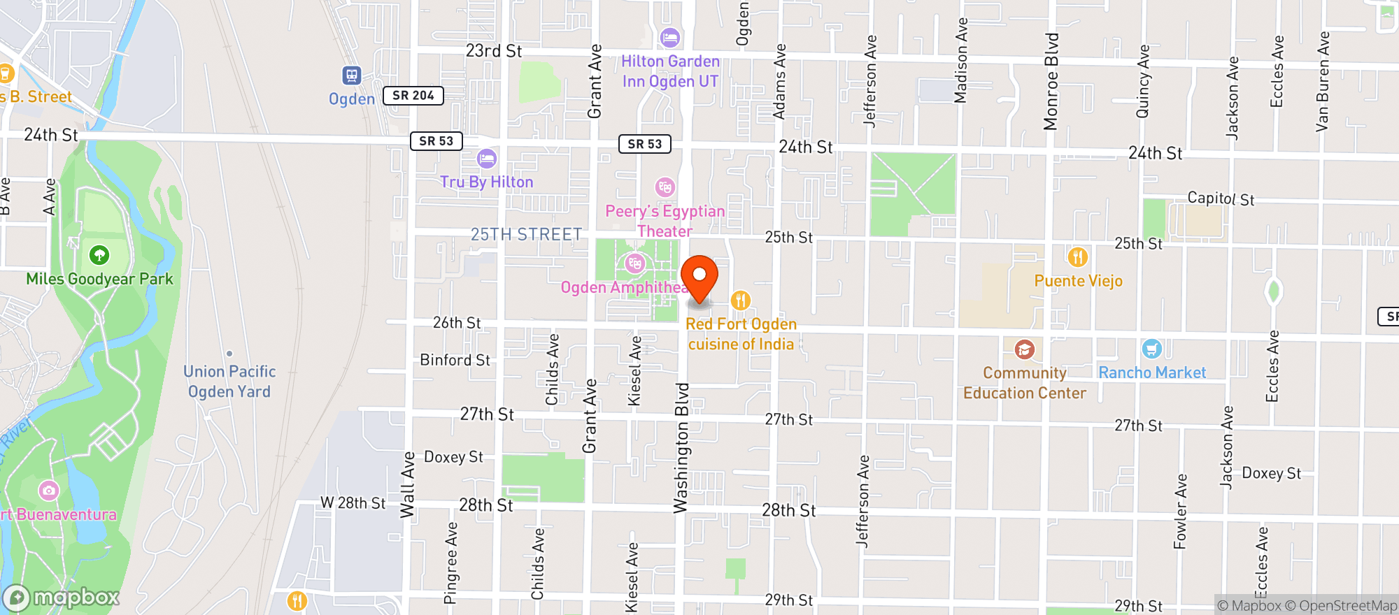 Map showing Angry Goat Pub & Kitchen