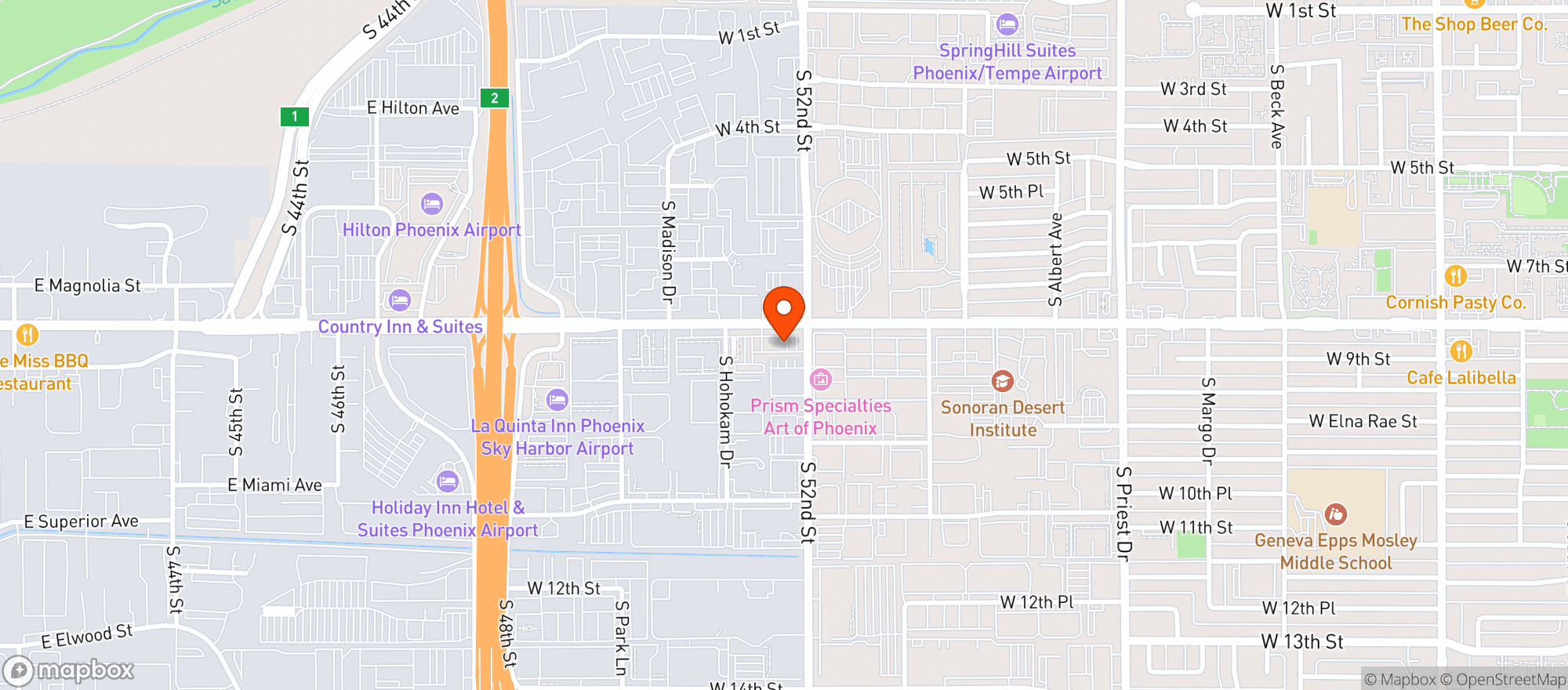 Map showing Quiktrip #400