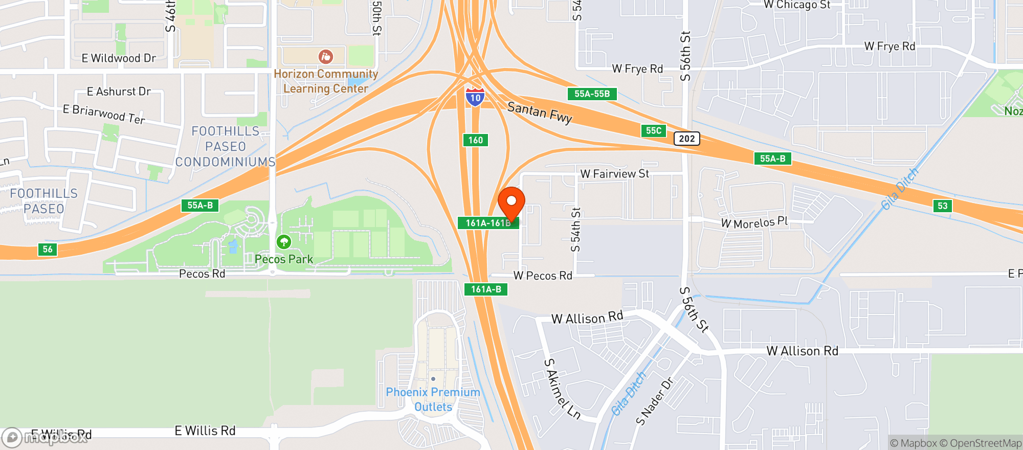 Map showing Oasis 