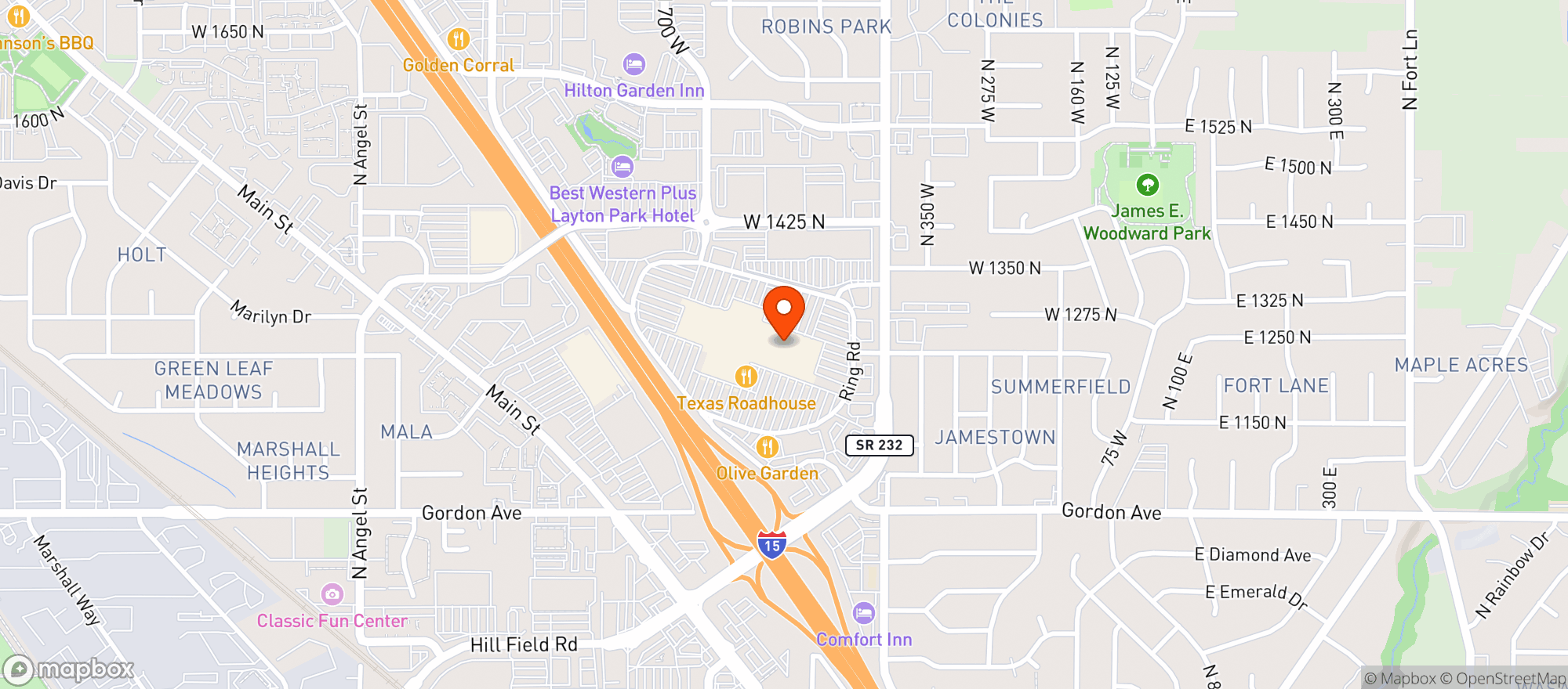 Map showing Gnc