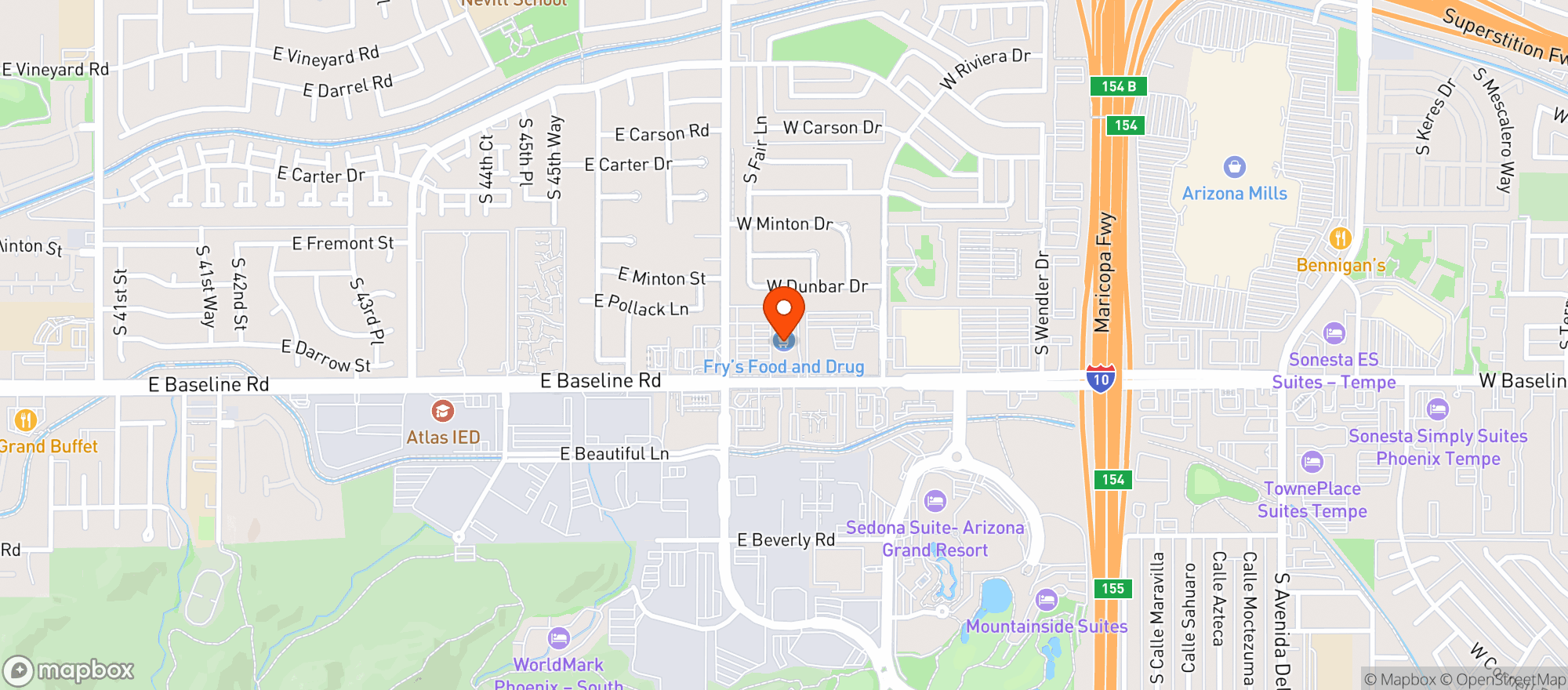 Map showing Frys Food & Drug Store #43
