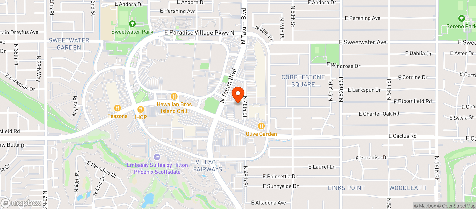 Map showing Sprouts Farmers Market