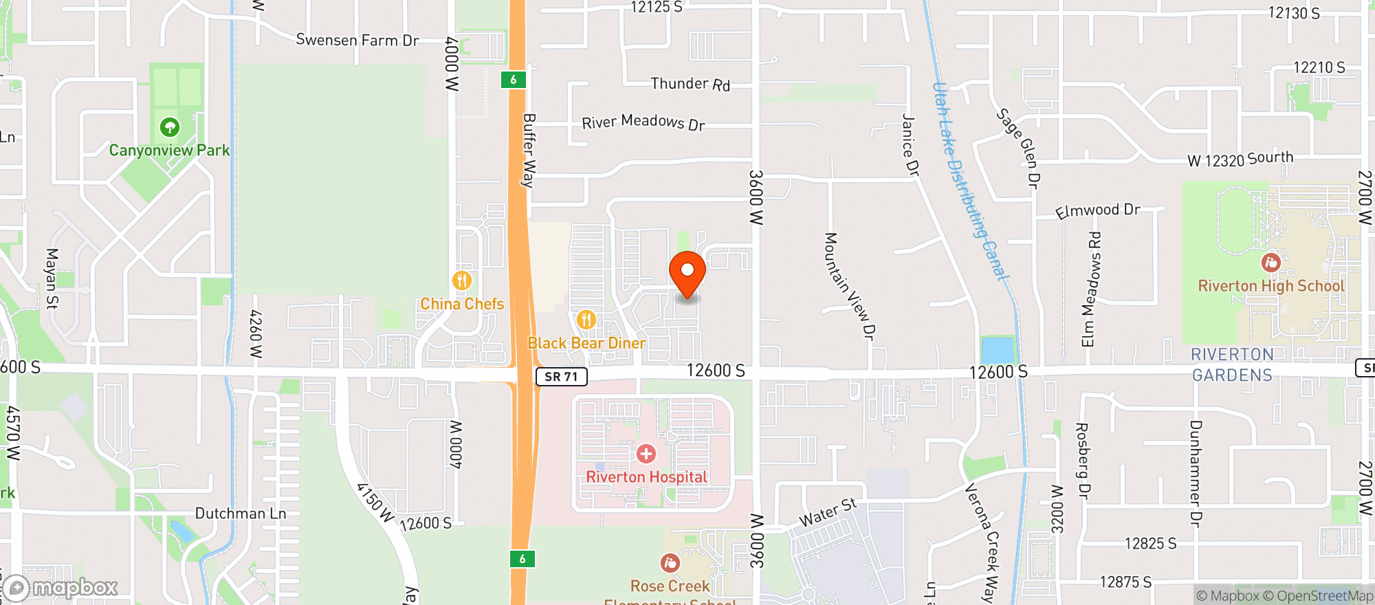 Map showing DELTON LANES SOUTH