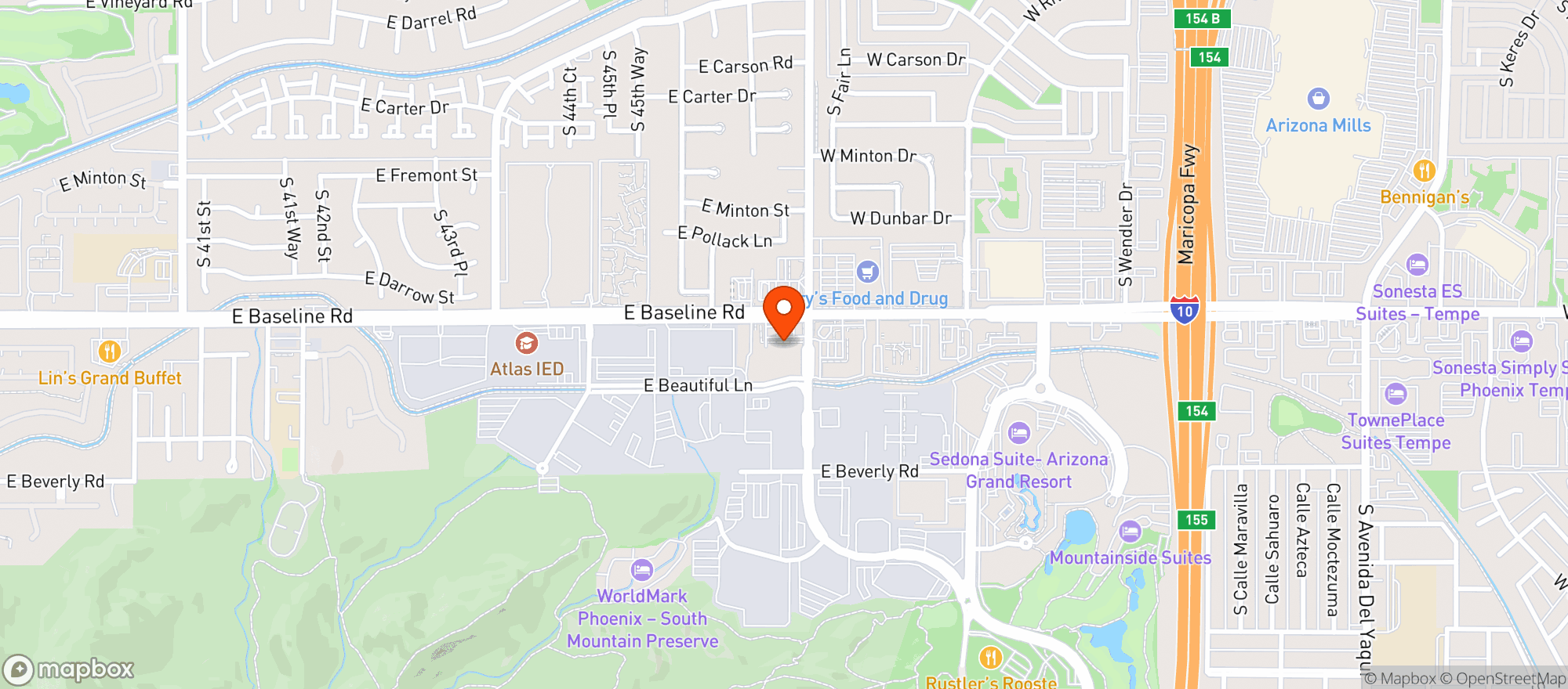 Map showing Quiktrip