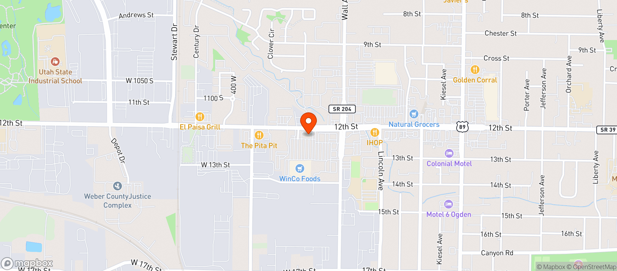 Map showing Gnc