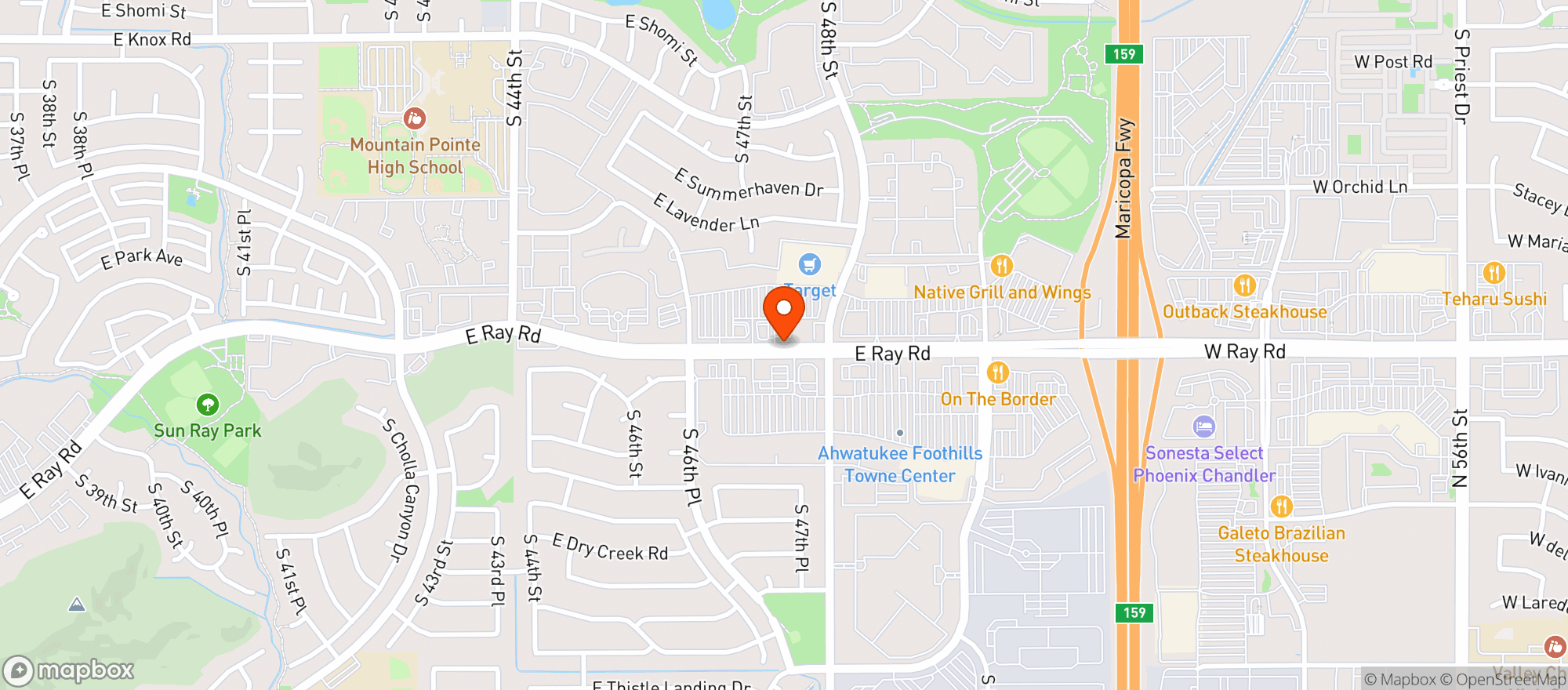Map showing TARGET STORE