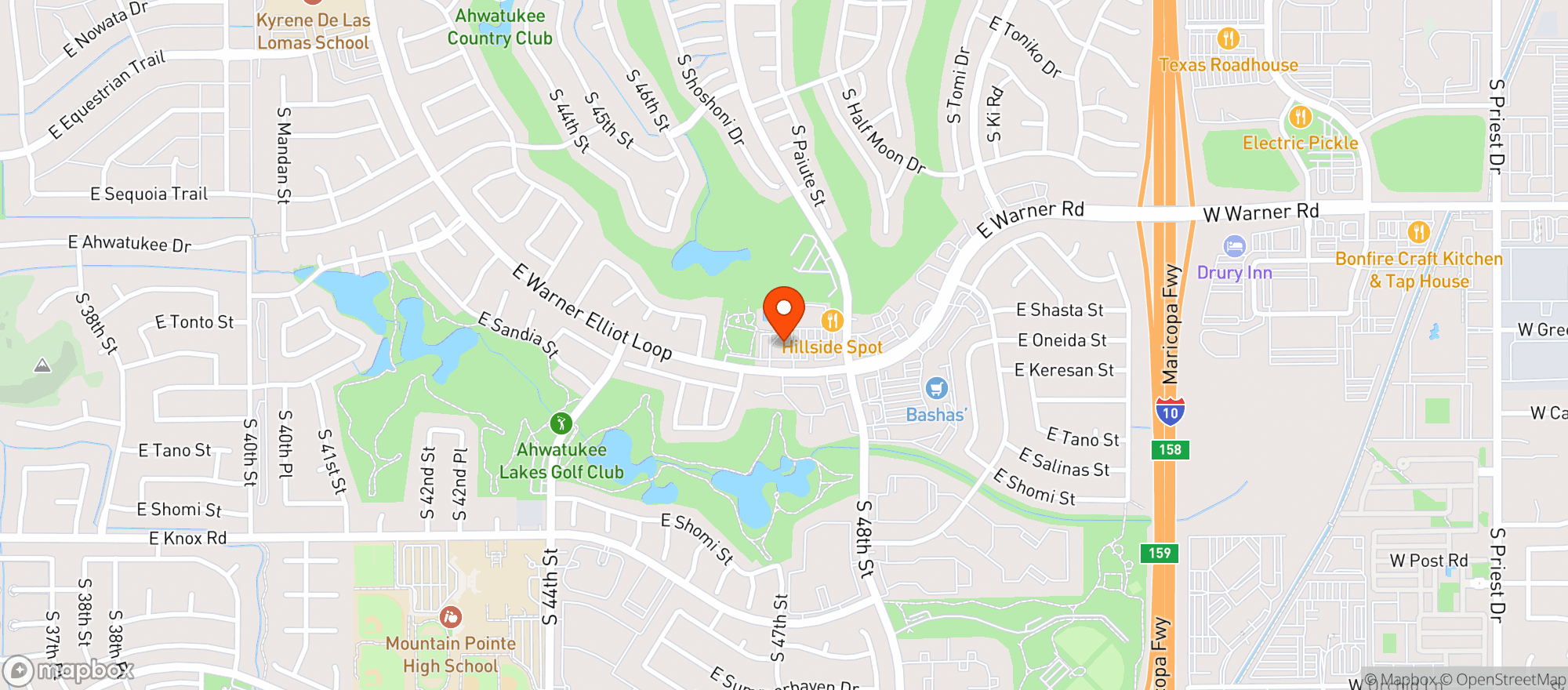 Map showing Nellos Pizza #4