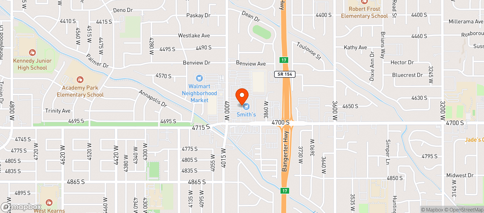 Map showing Smiths Food & Drug Cent #137