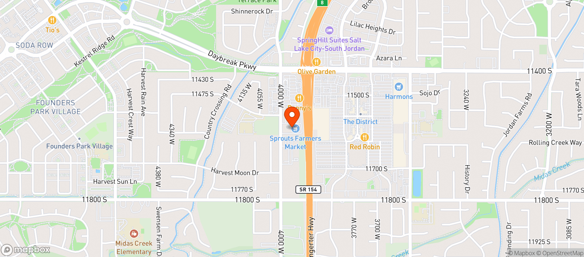 Map showing Sprouts Farmers Market