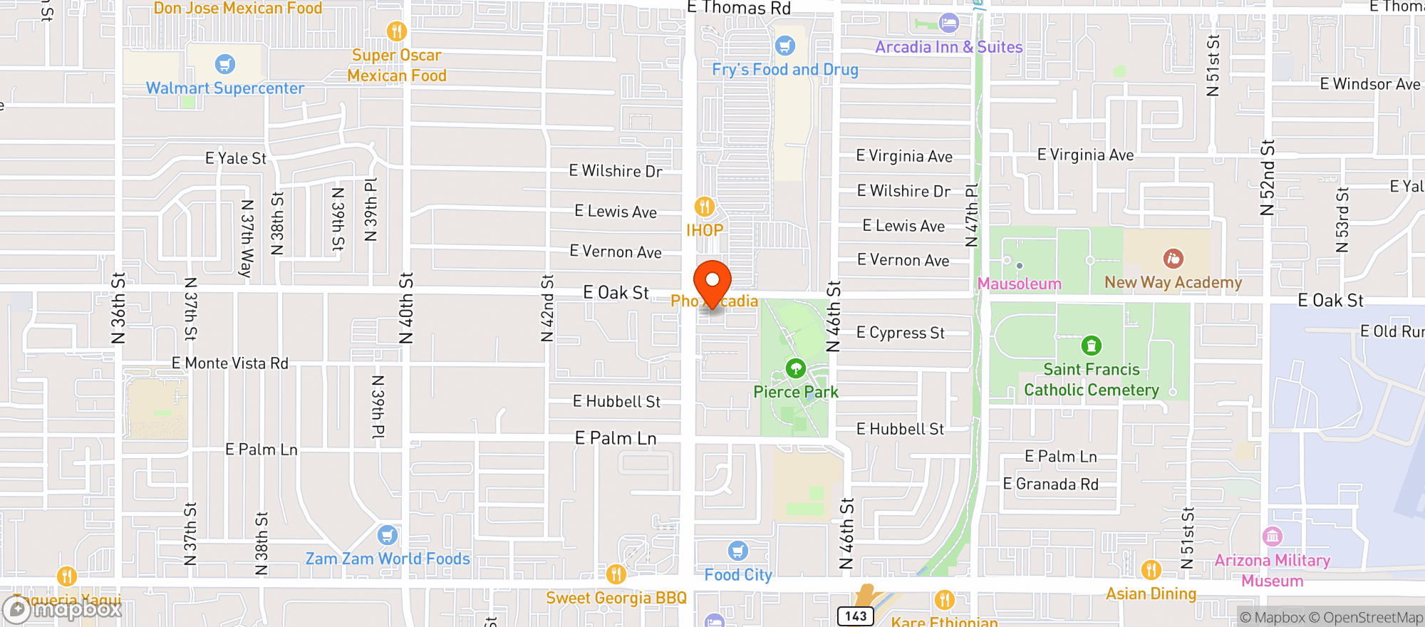 Map showing Quiktrip #1416