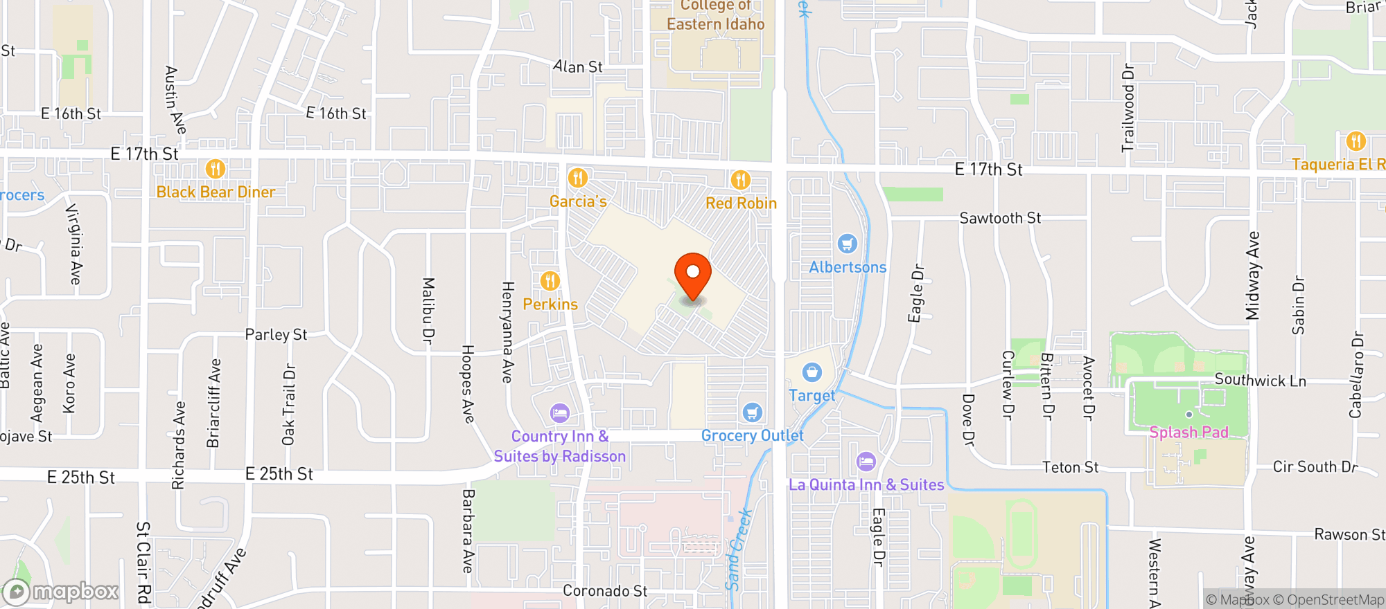 Map showing Gnc