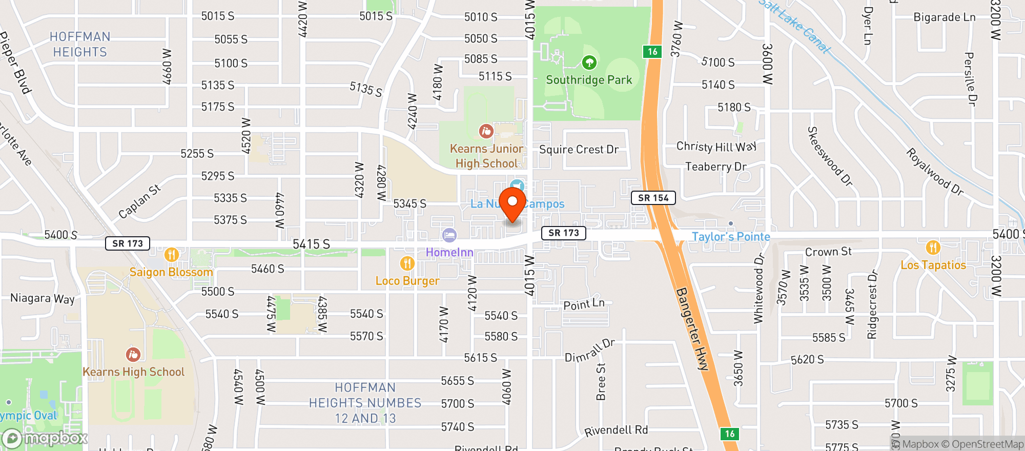 Map showing Walgreens