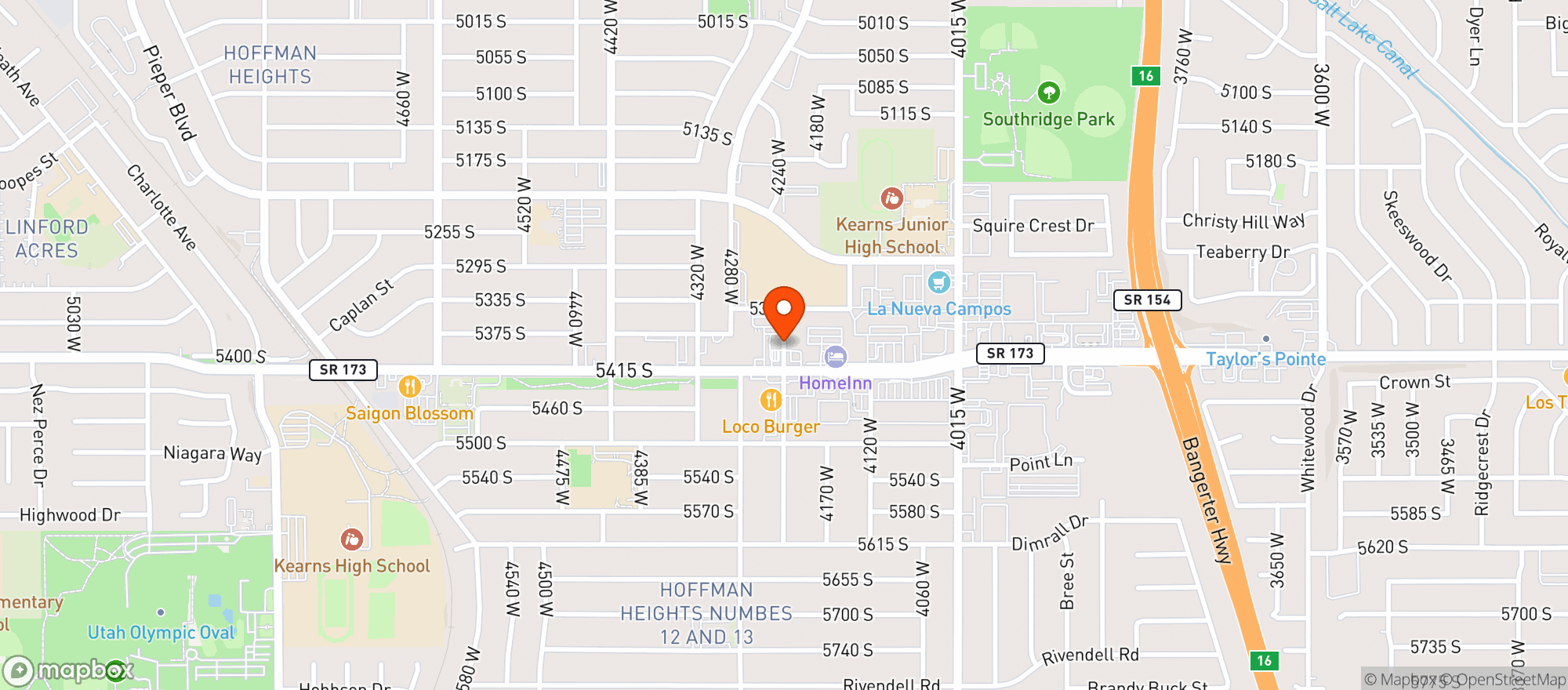 Map showing La Pico Market