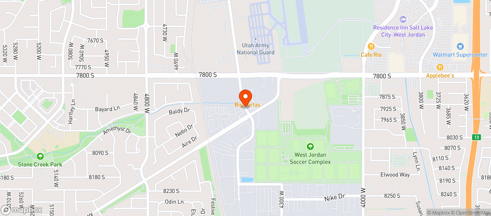 Map showing 7 Eleven