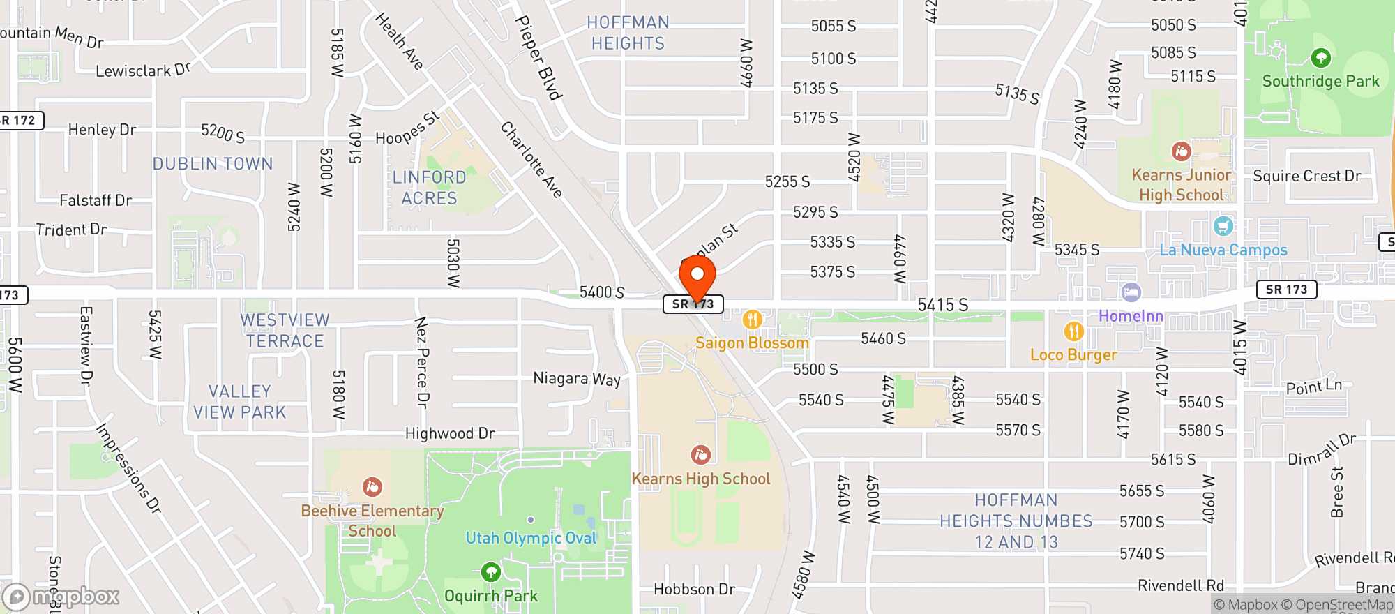 Map showing La Placita Marquet