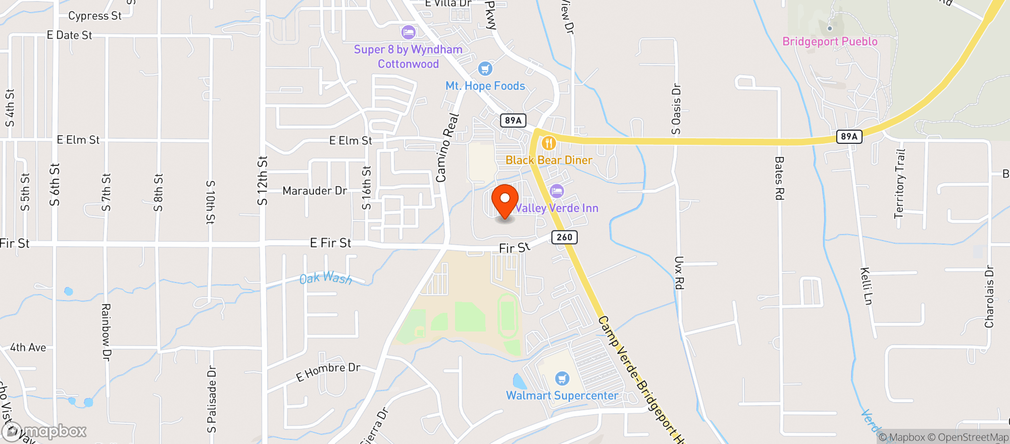 Map showing Fry's Food and Drug