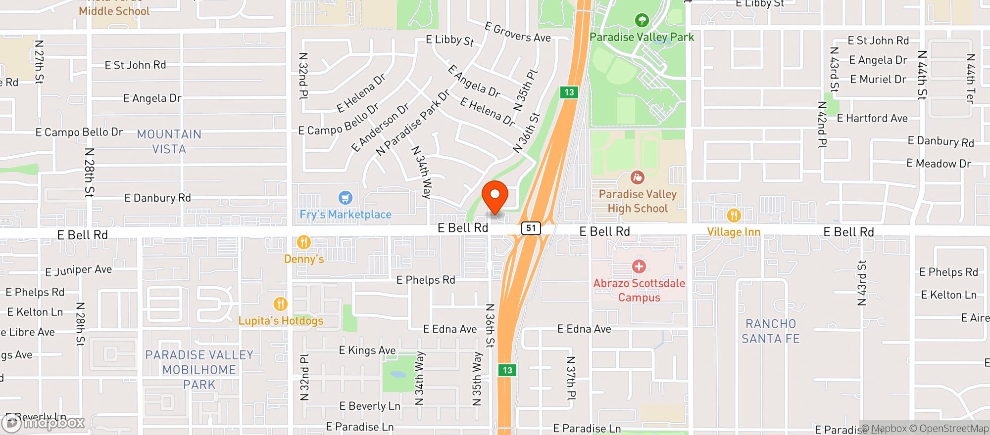 Map showing Arco