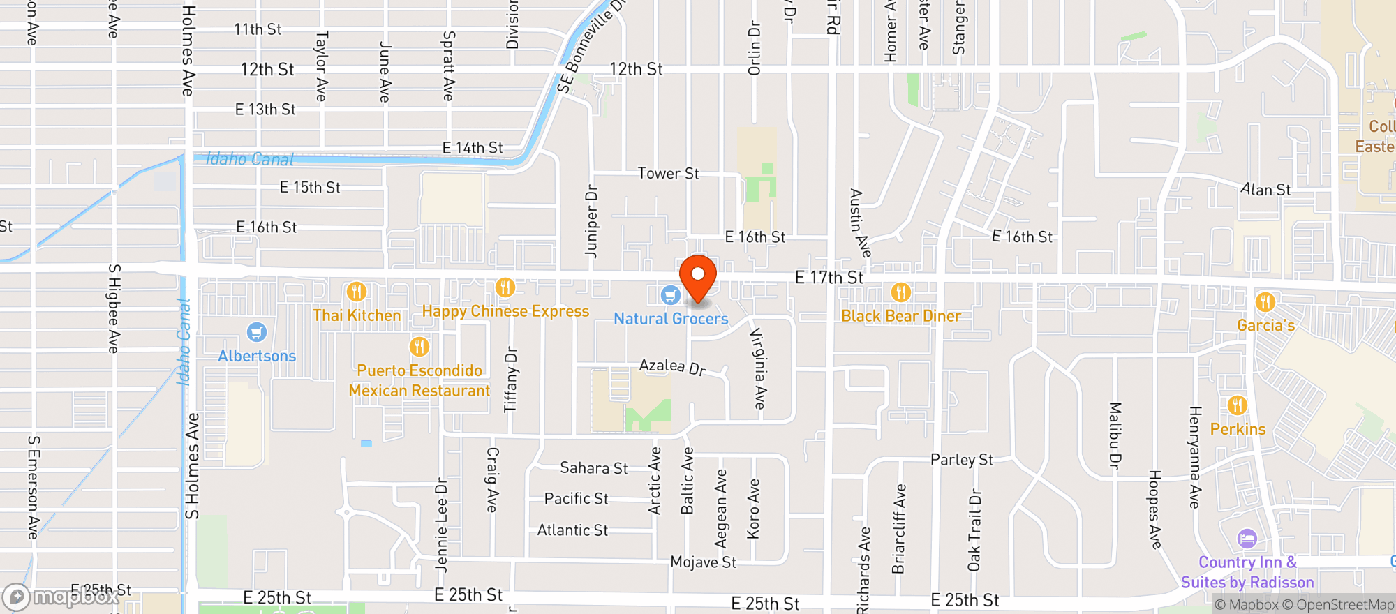 Map showing Natural Grocers by Vitamin Cottage - Natural Grocers by VC_Idaho Falls (IF) - 00530077