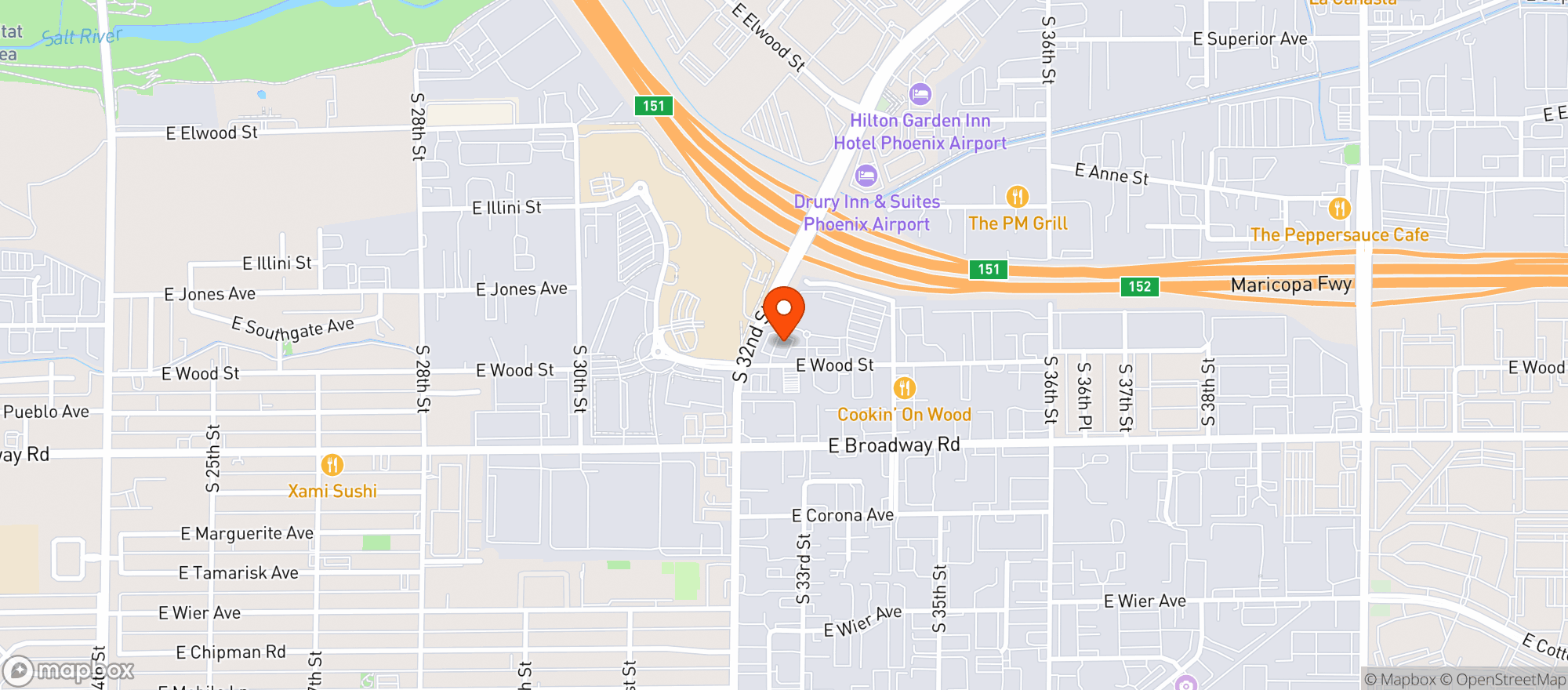 Map showing Quiktrip