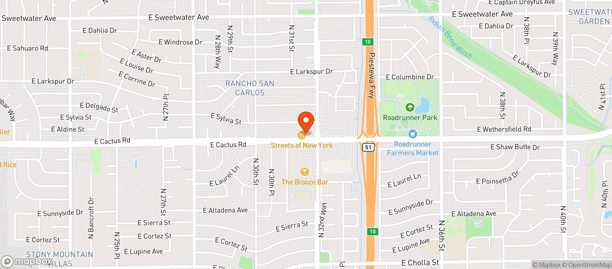 Map showing LOVECRAFT / Ale House. Bottle Shop. Smoke Kitchen