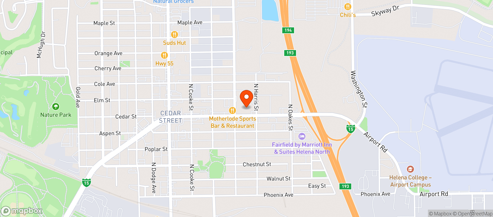 Map showing Rocky Mountain Liquor