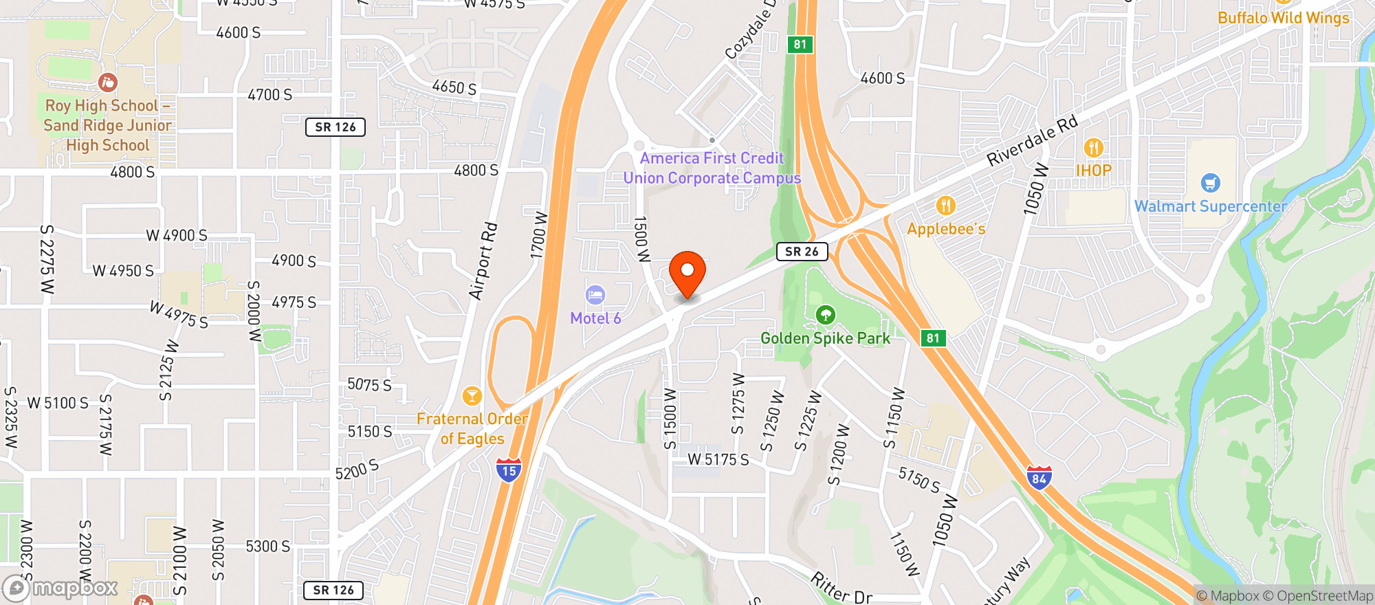 Map showing Maverik
