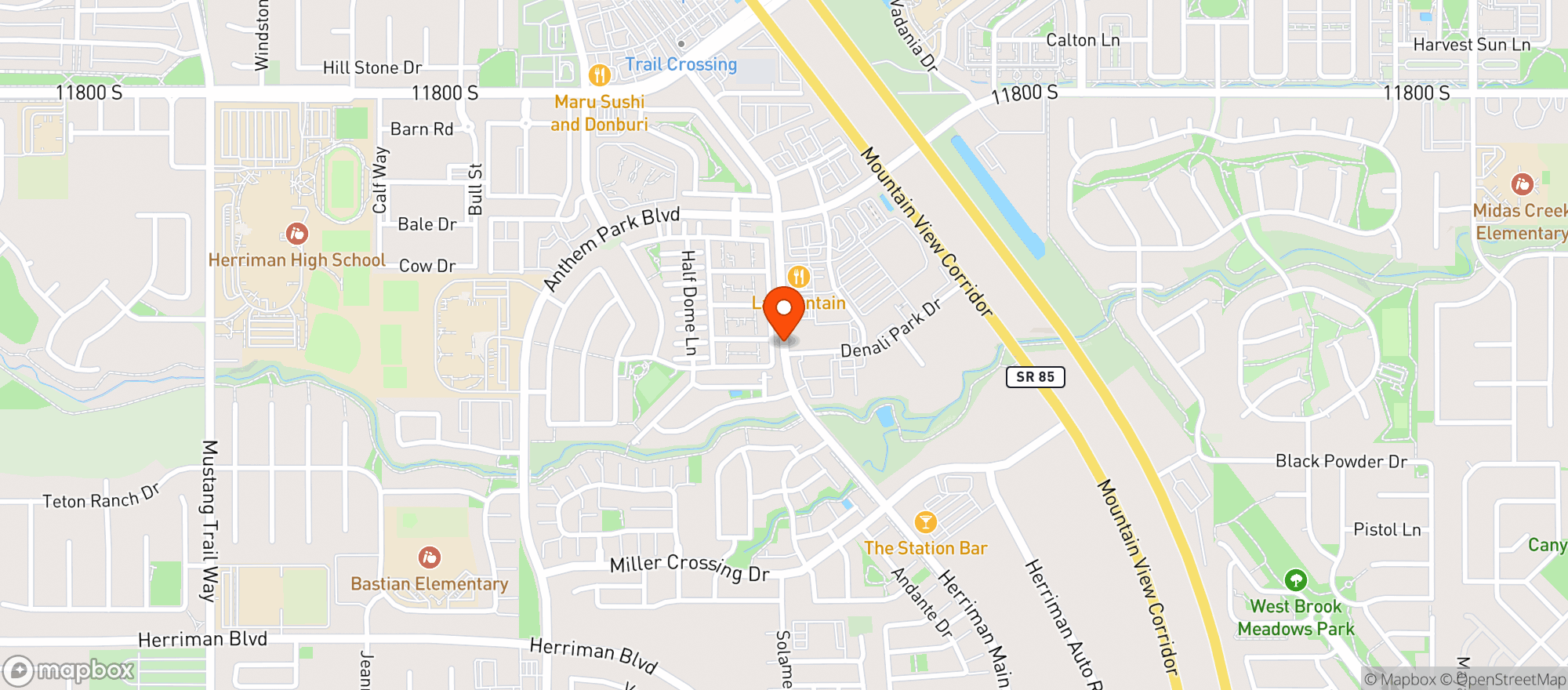 Map showing Kum & Go