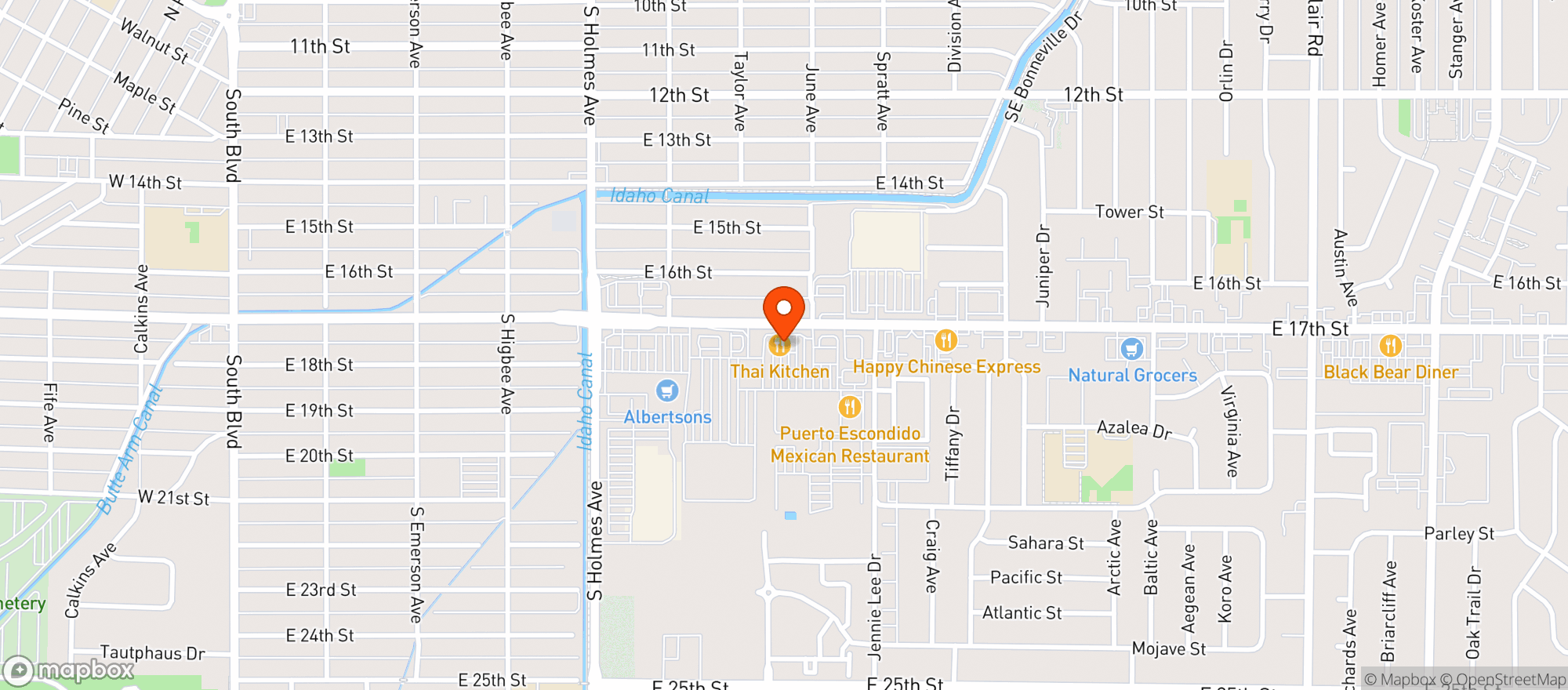 Map showing Gnc