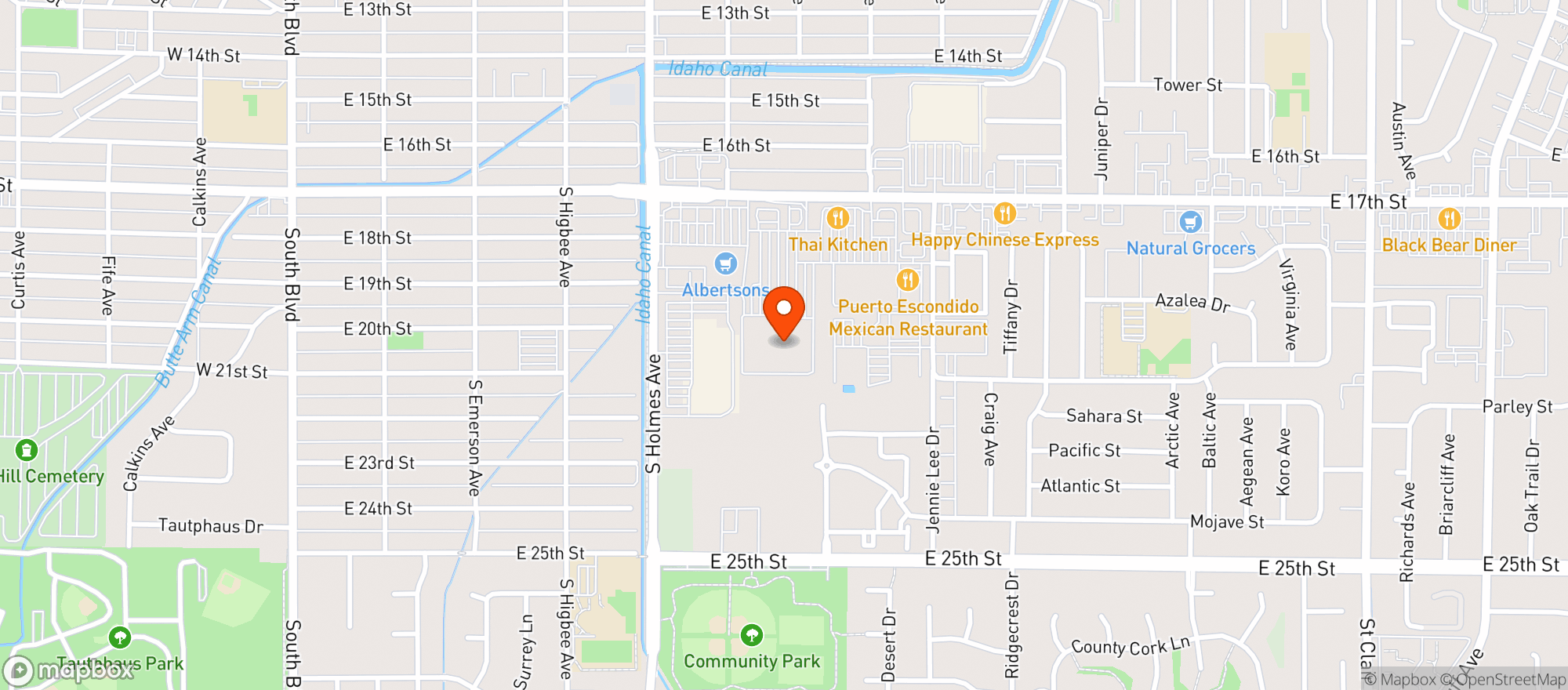 Map showing Sams Club #6345