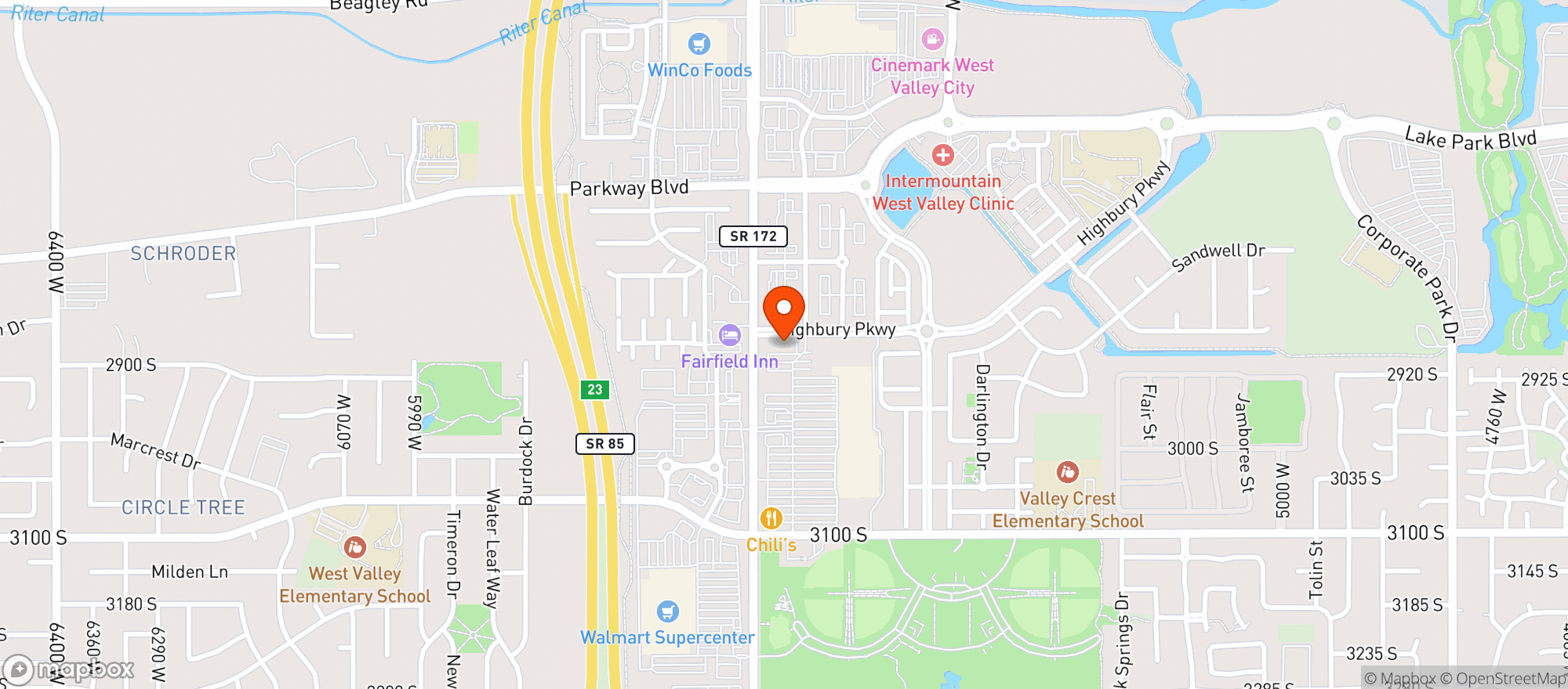Map showing Gnc