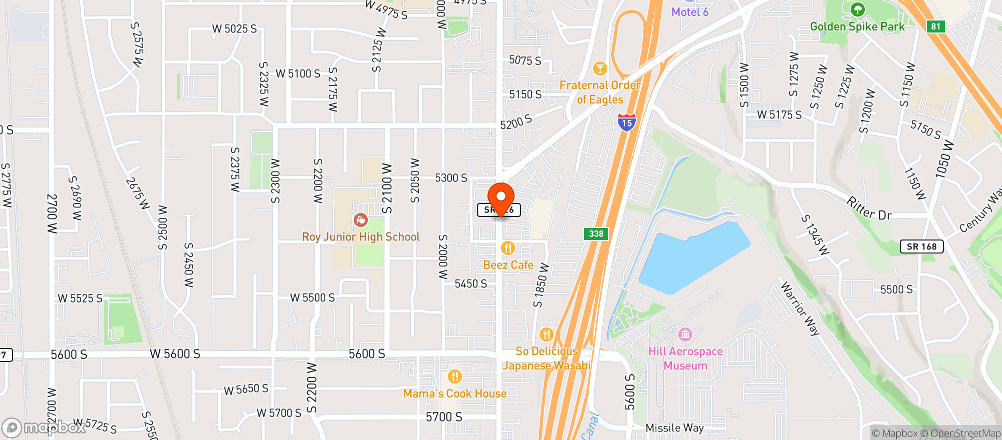 Map showing Harmons